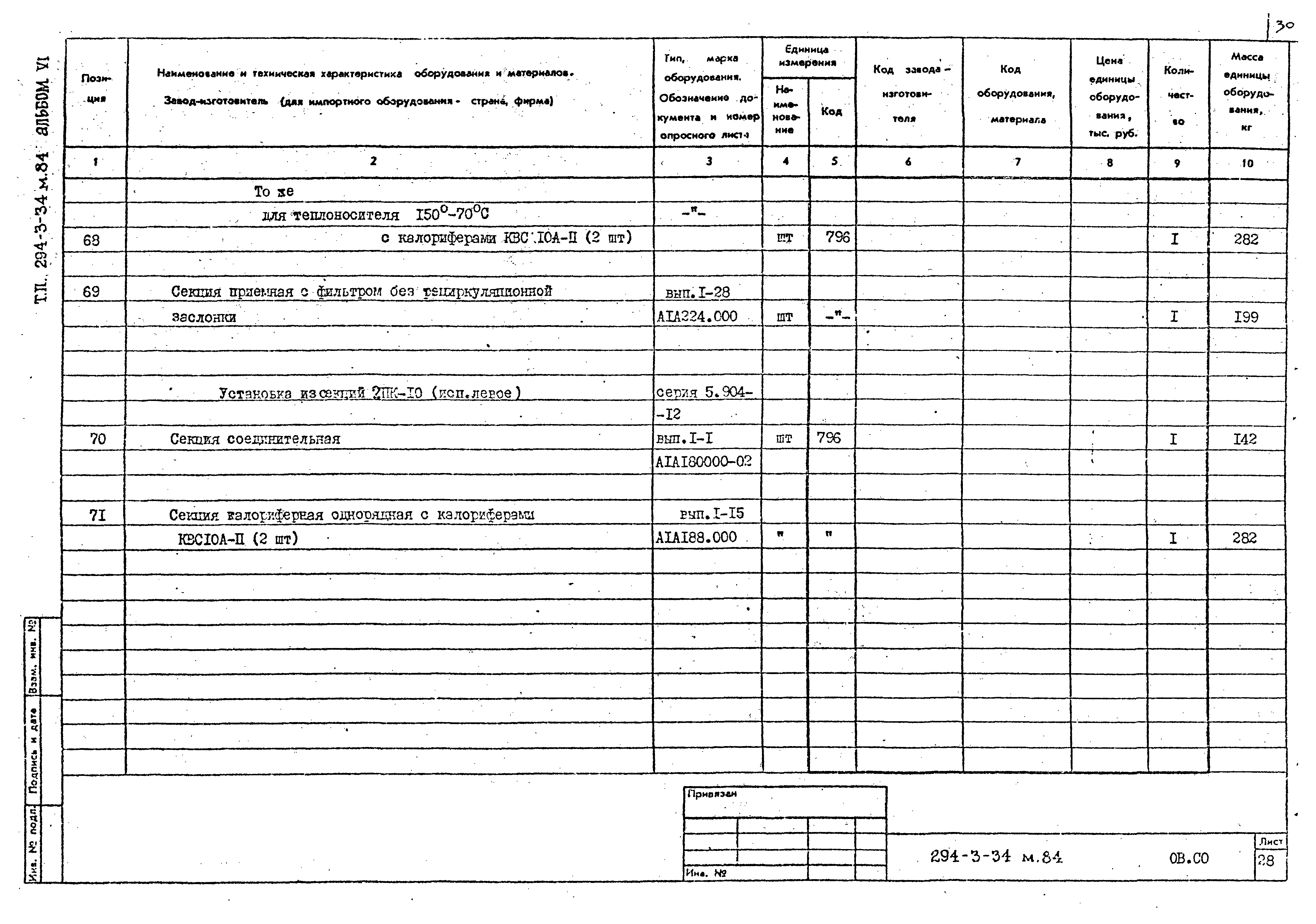 Типовой проект 294-3-34м.84