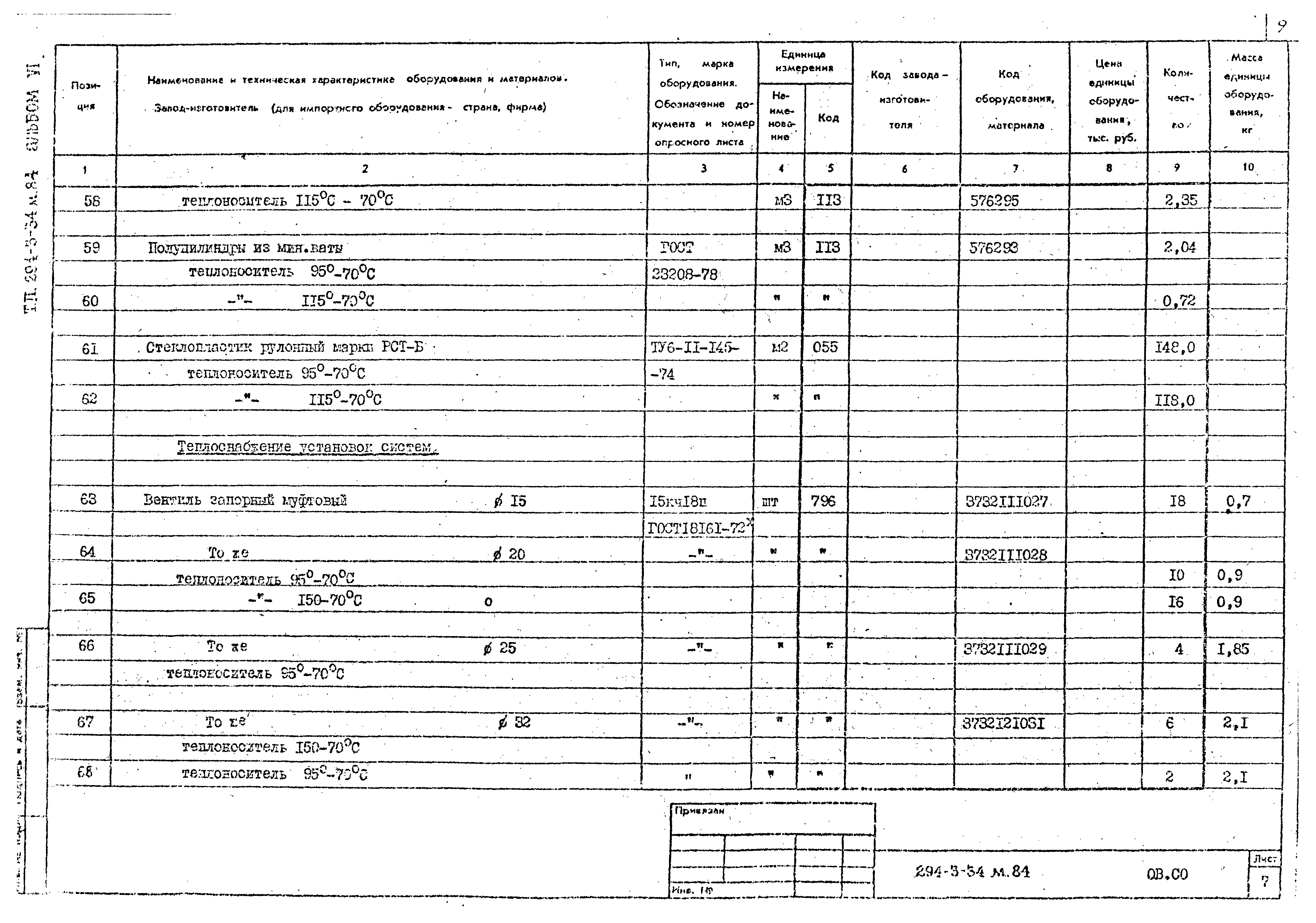 Типовой проект 294-3-34м.84