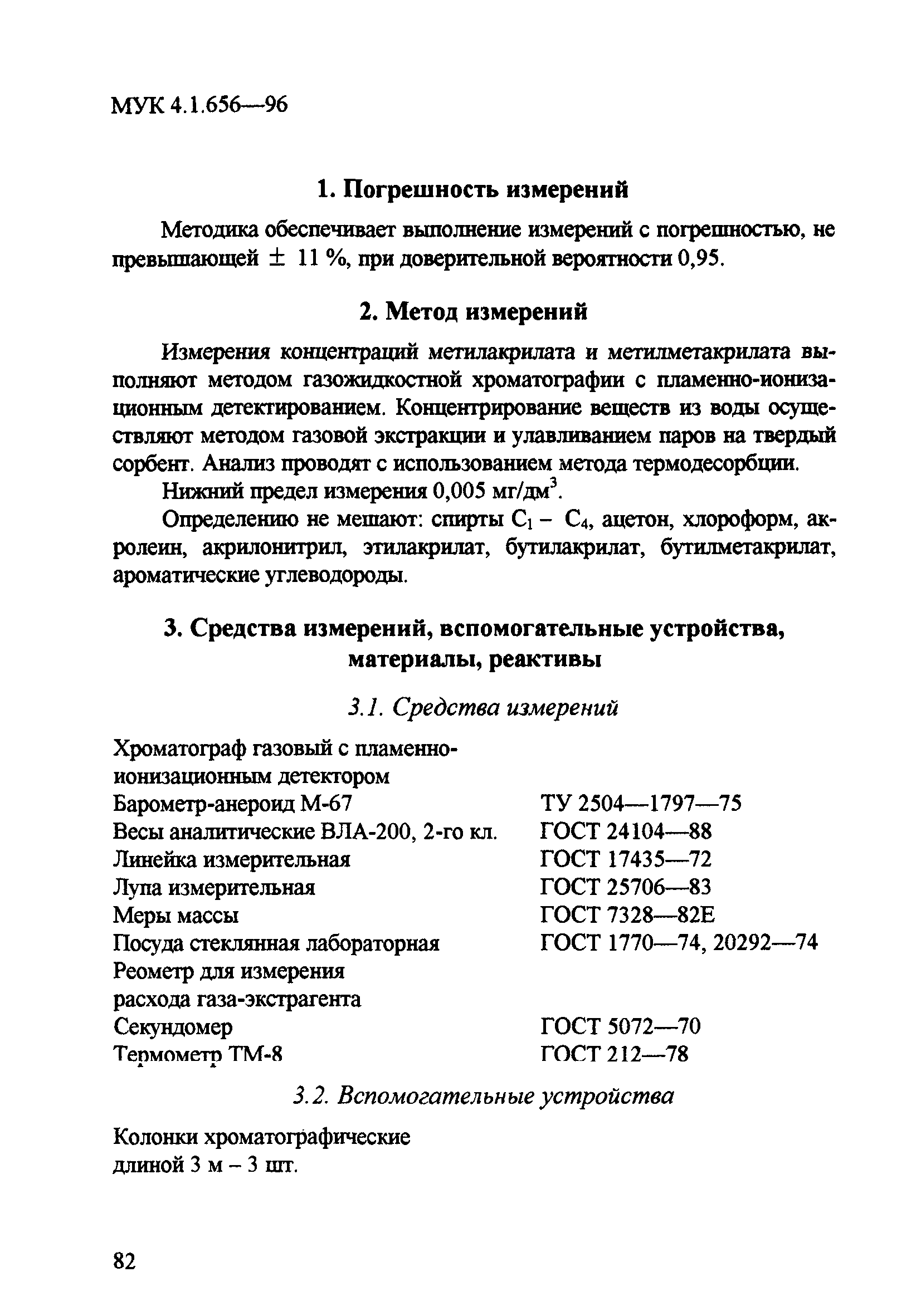 МУК 4.1.656-96