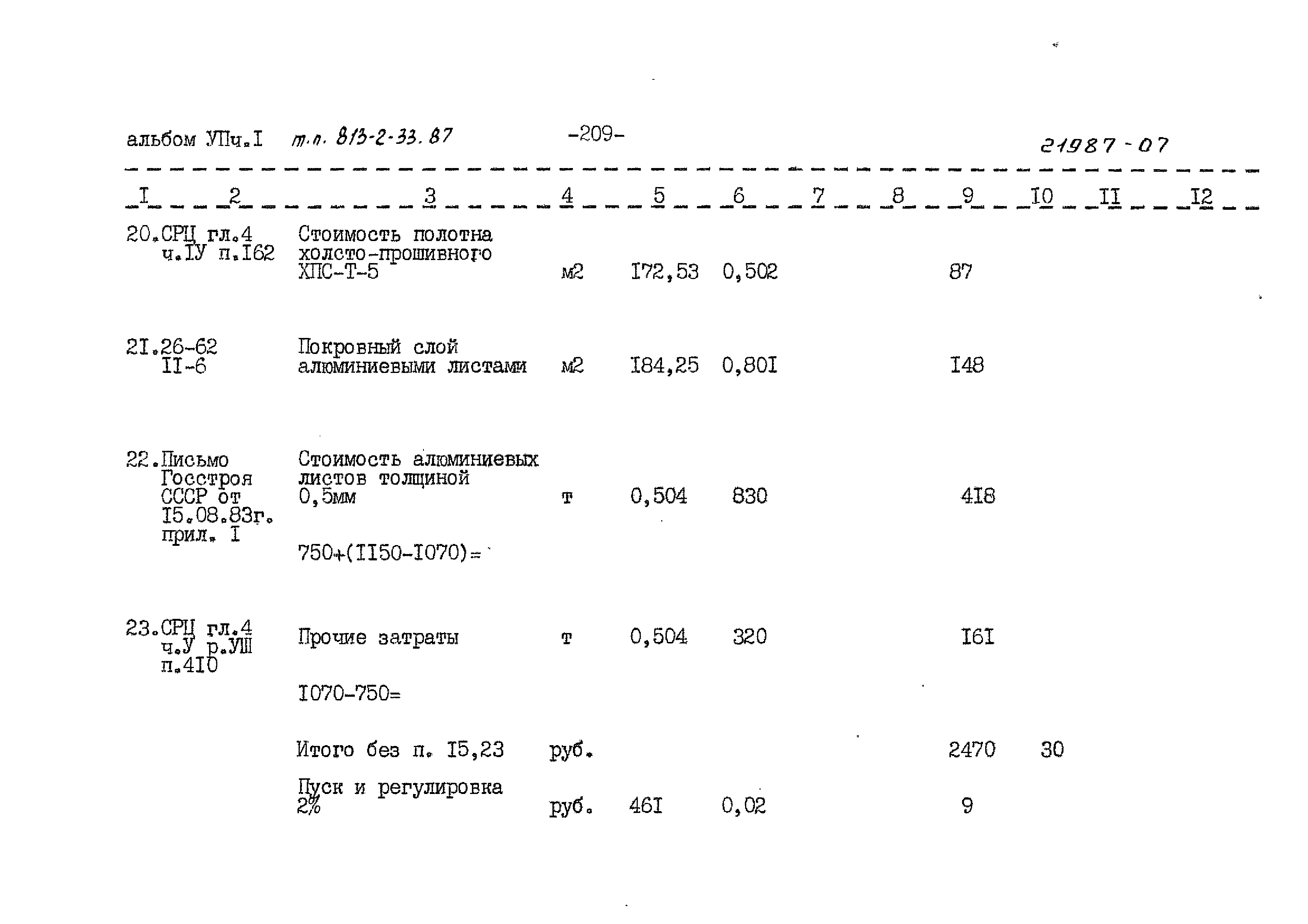 Типовой проект 813-2-33.87