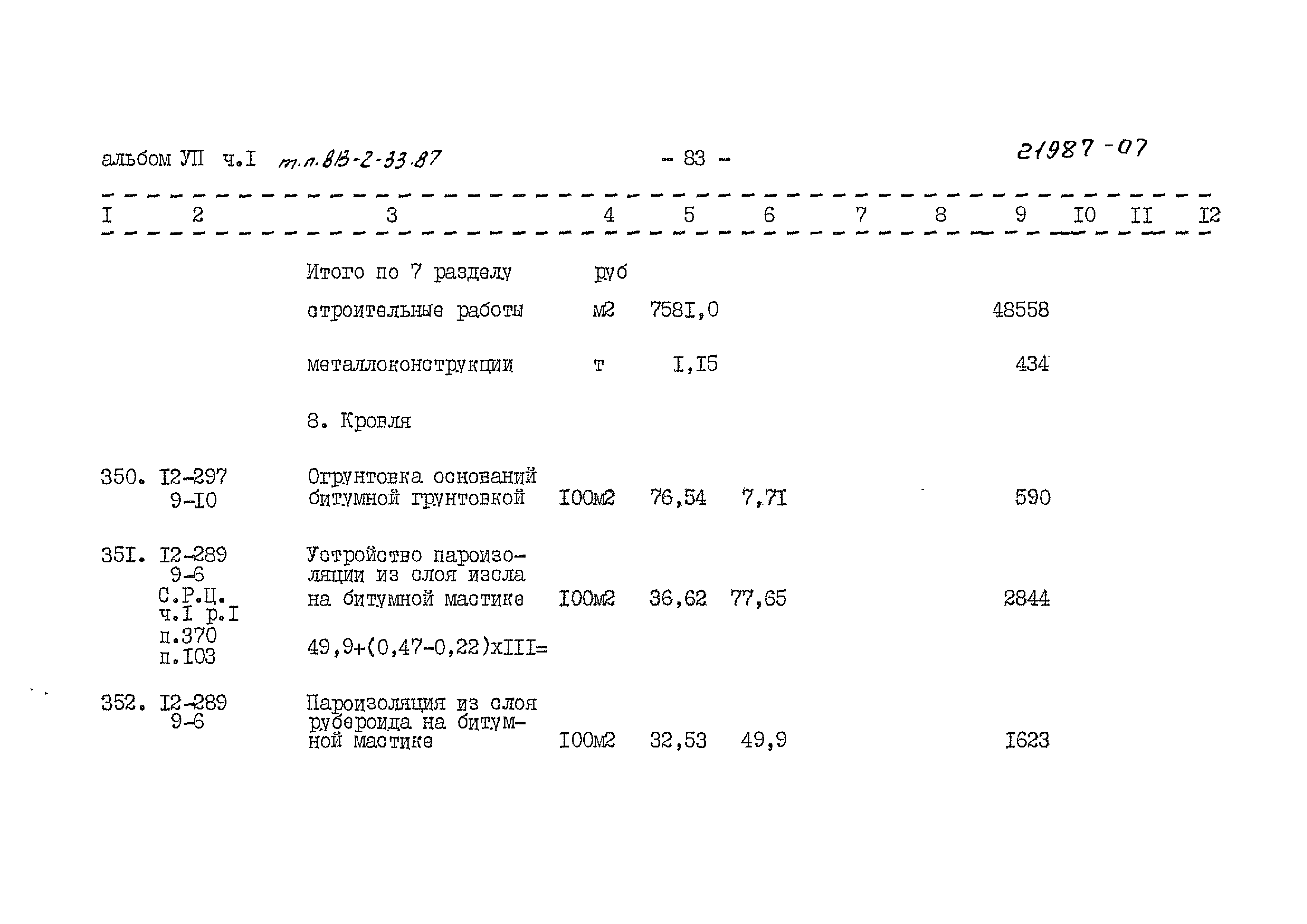 Типовой проект 813-2-33.87