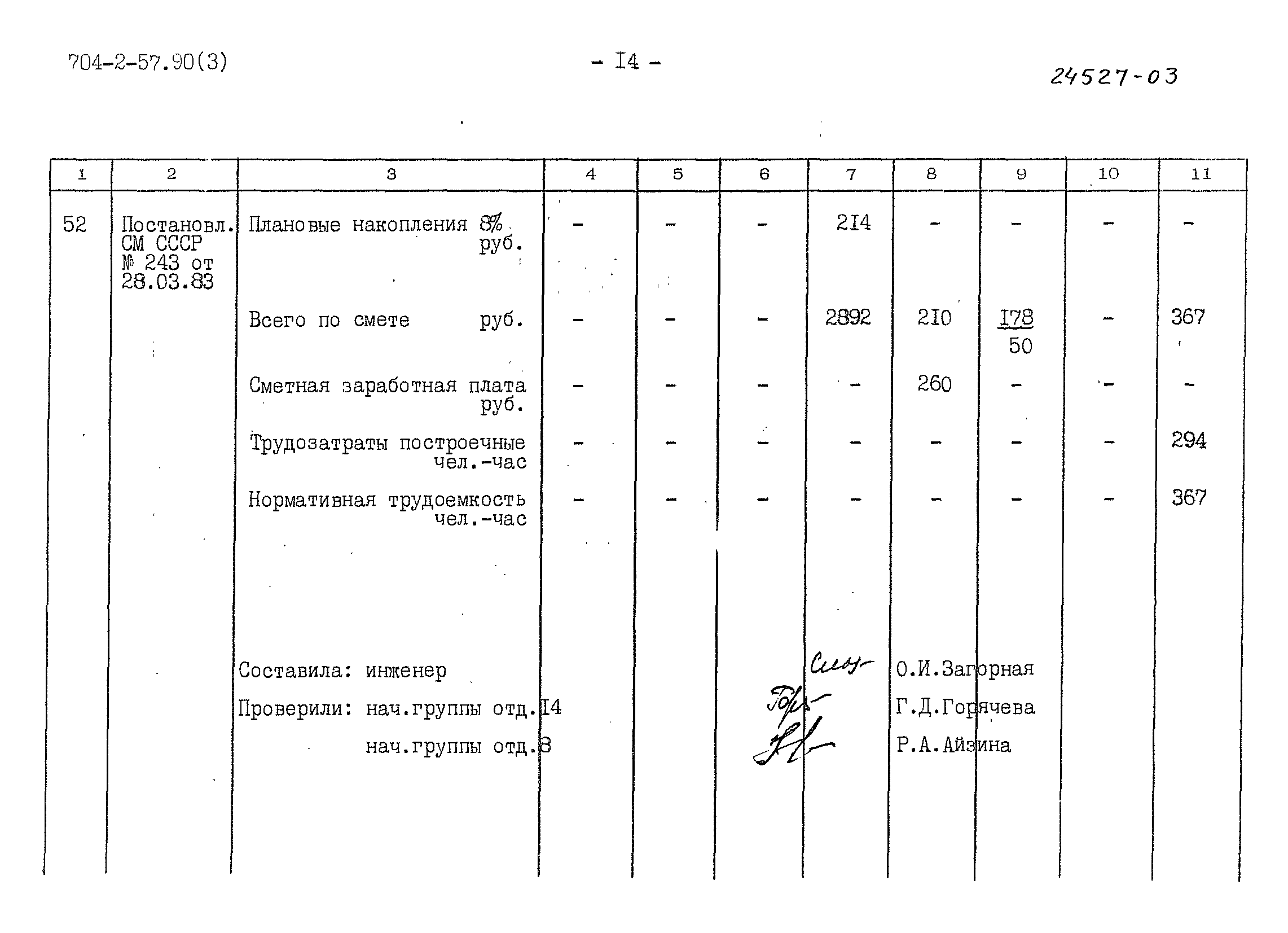 Типовой проект 704-2-57.90