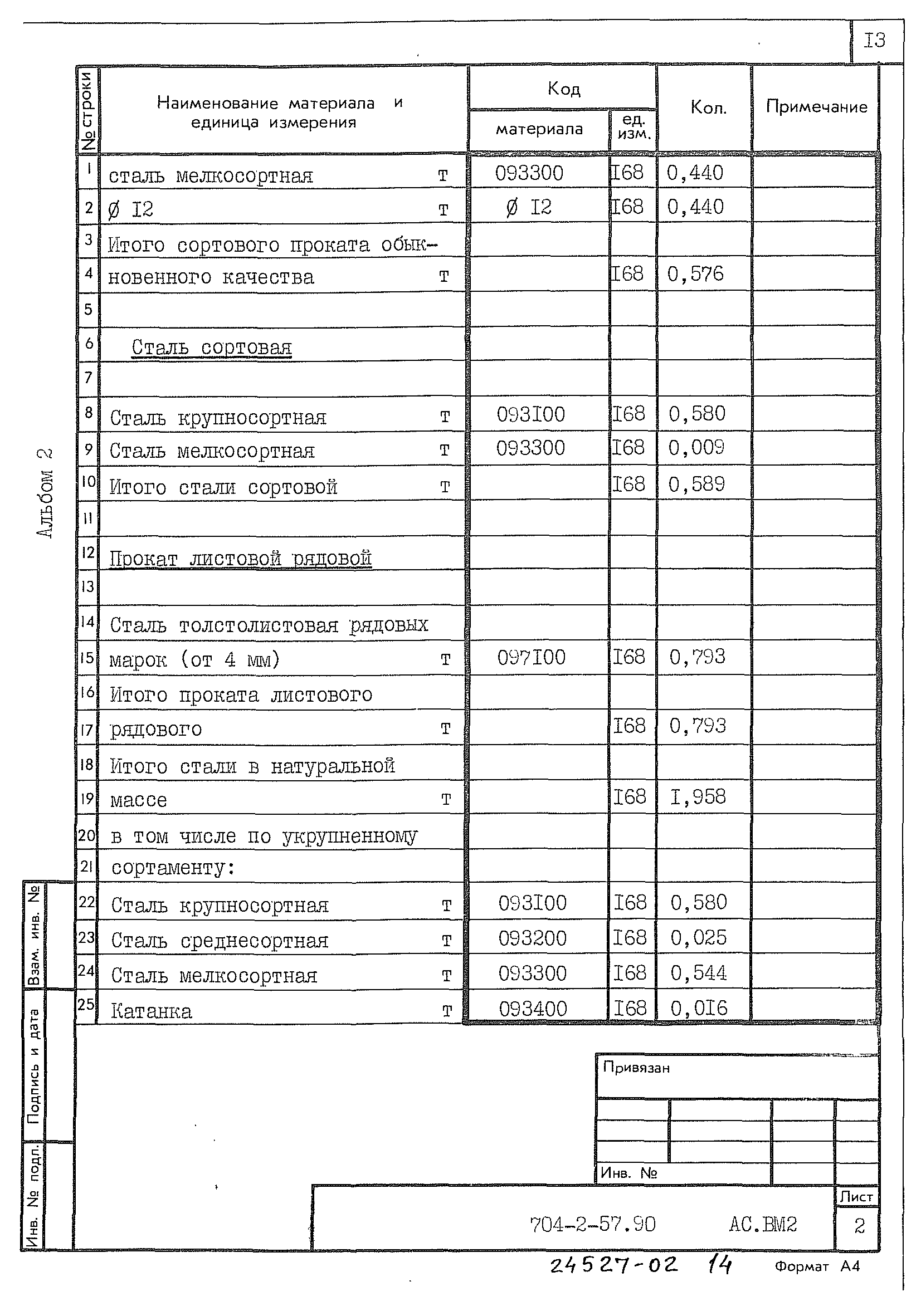 Типовой проект 704-2-57.90