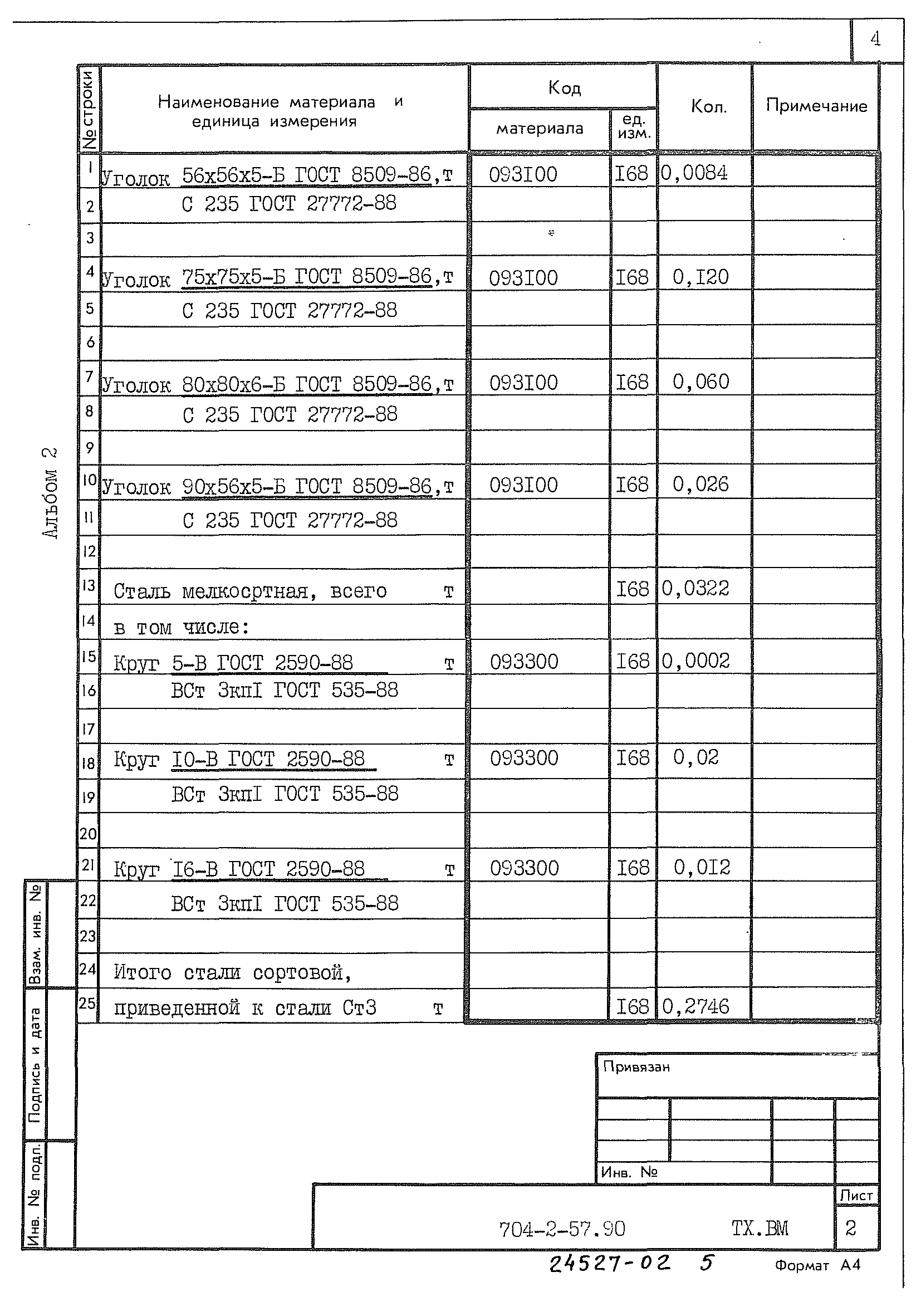 Типовой проект 704-2-57.90