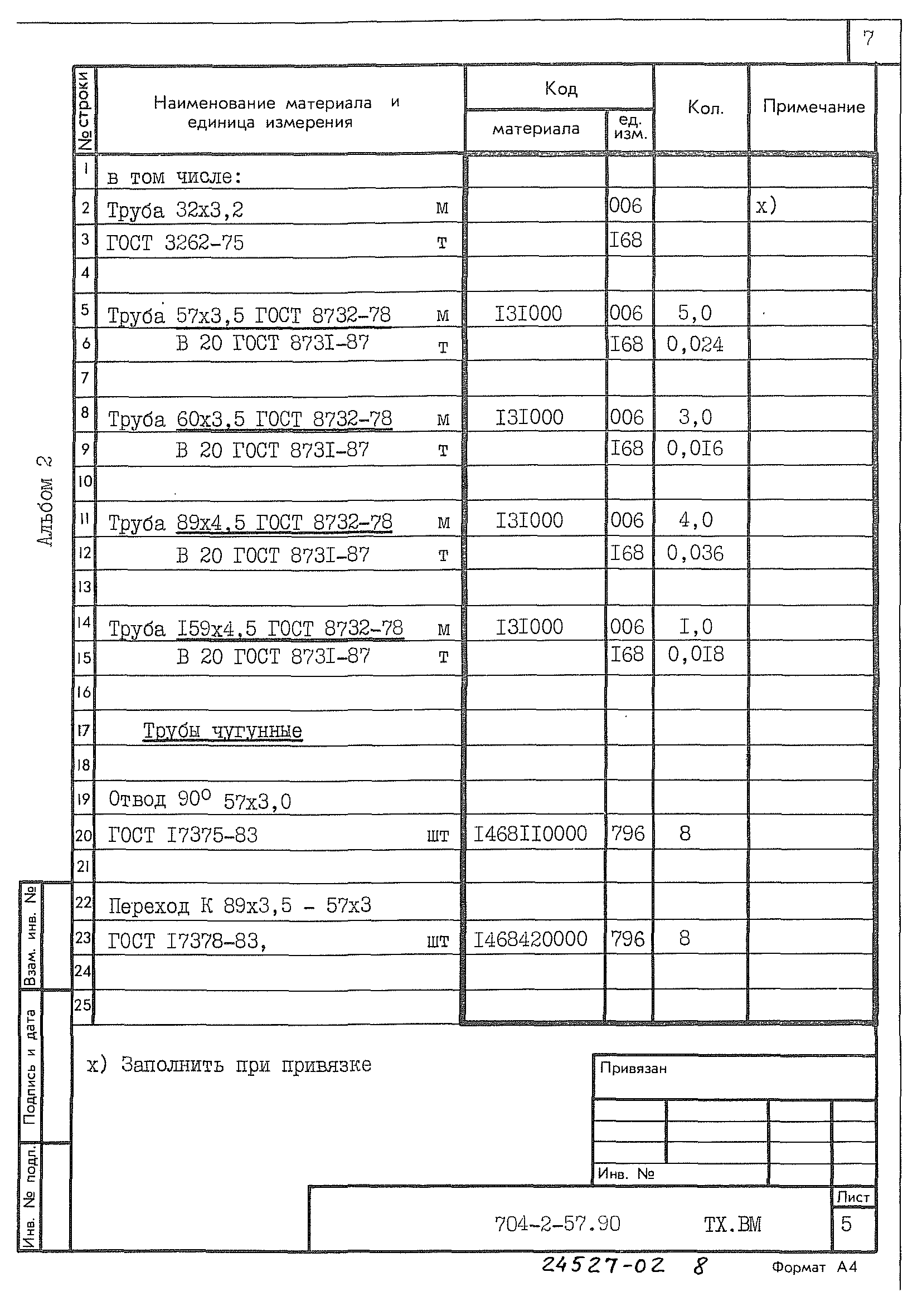 Типовой проект 704-2-57.90