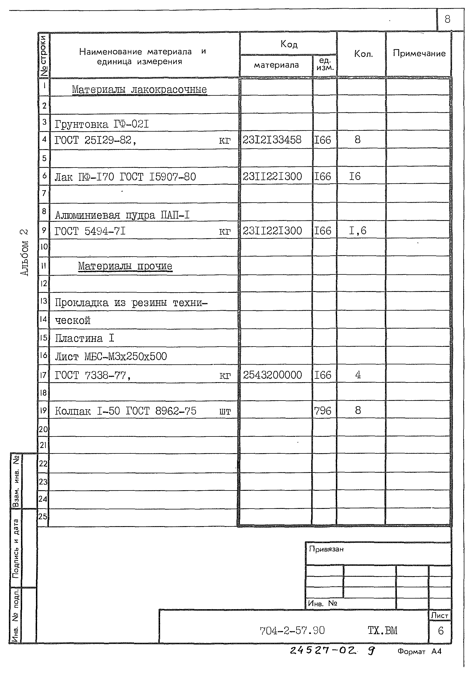 Типовой проект 704-2-57.90