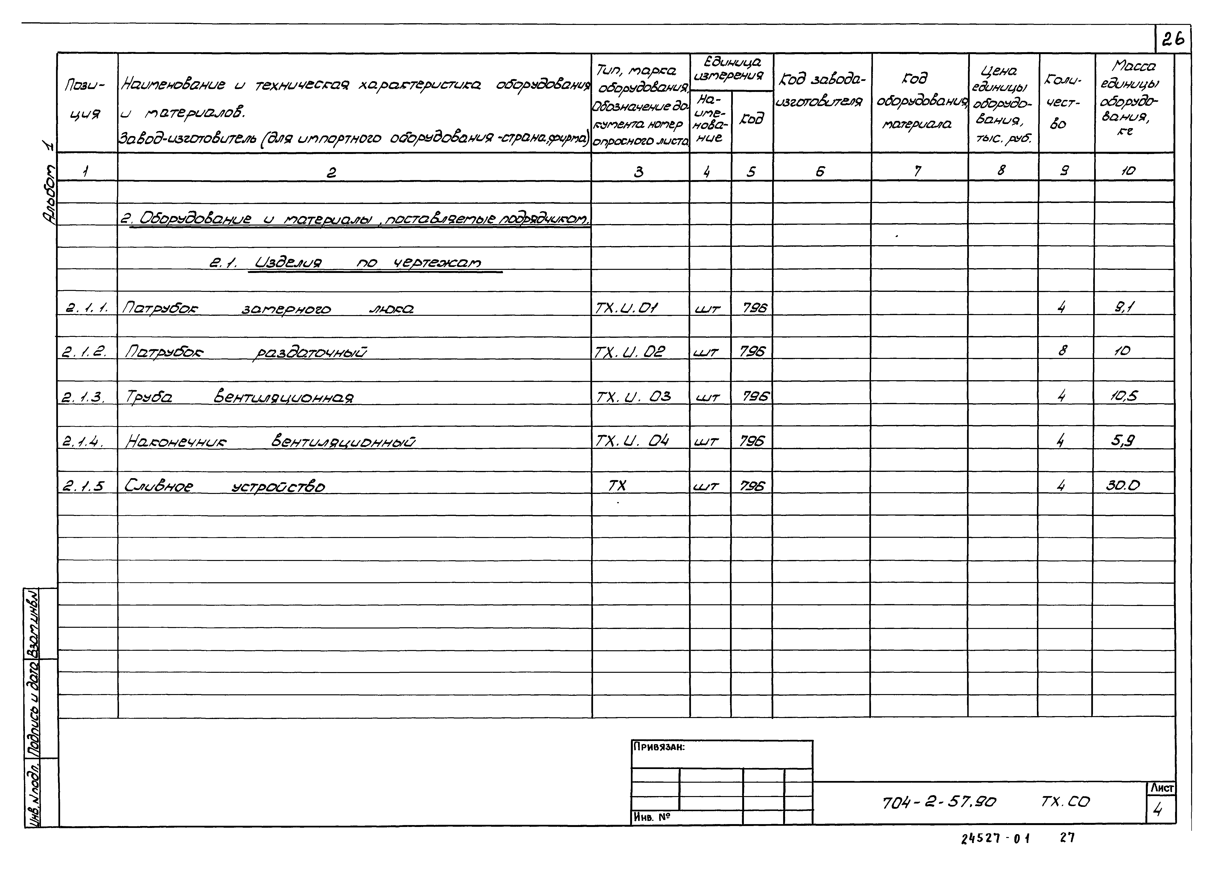 Типовой проект 704-2-57.90