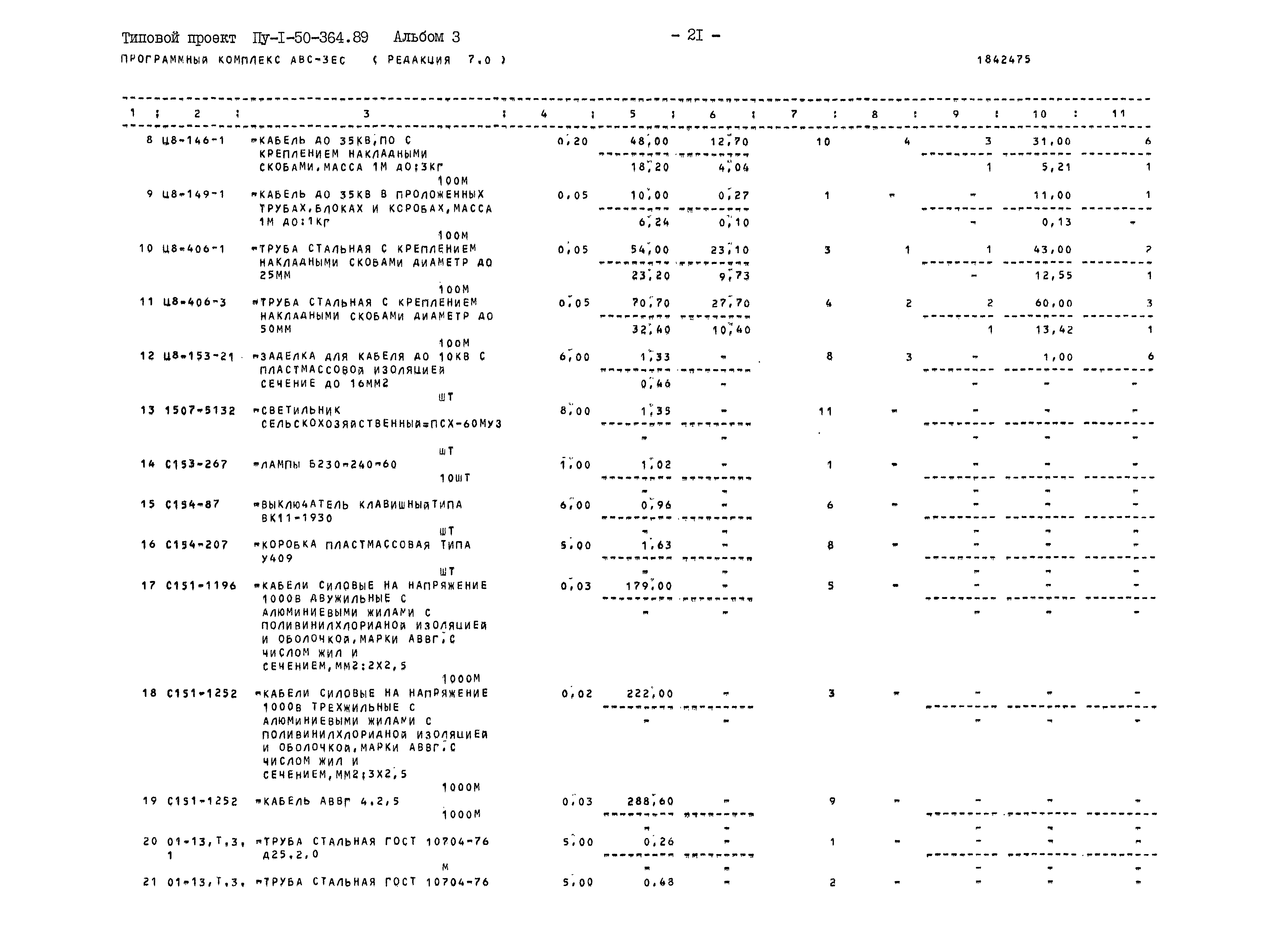 Типовой проект Пу-1-50-364.89