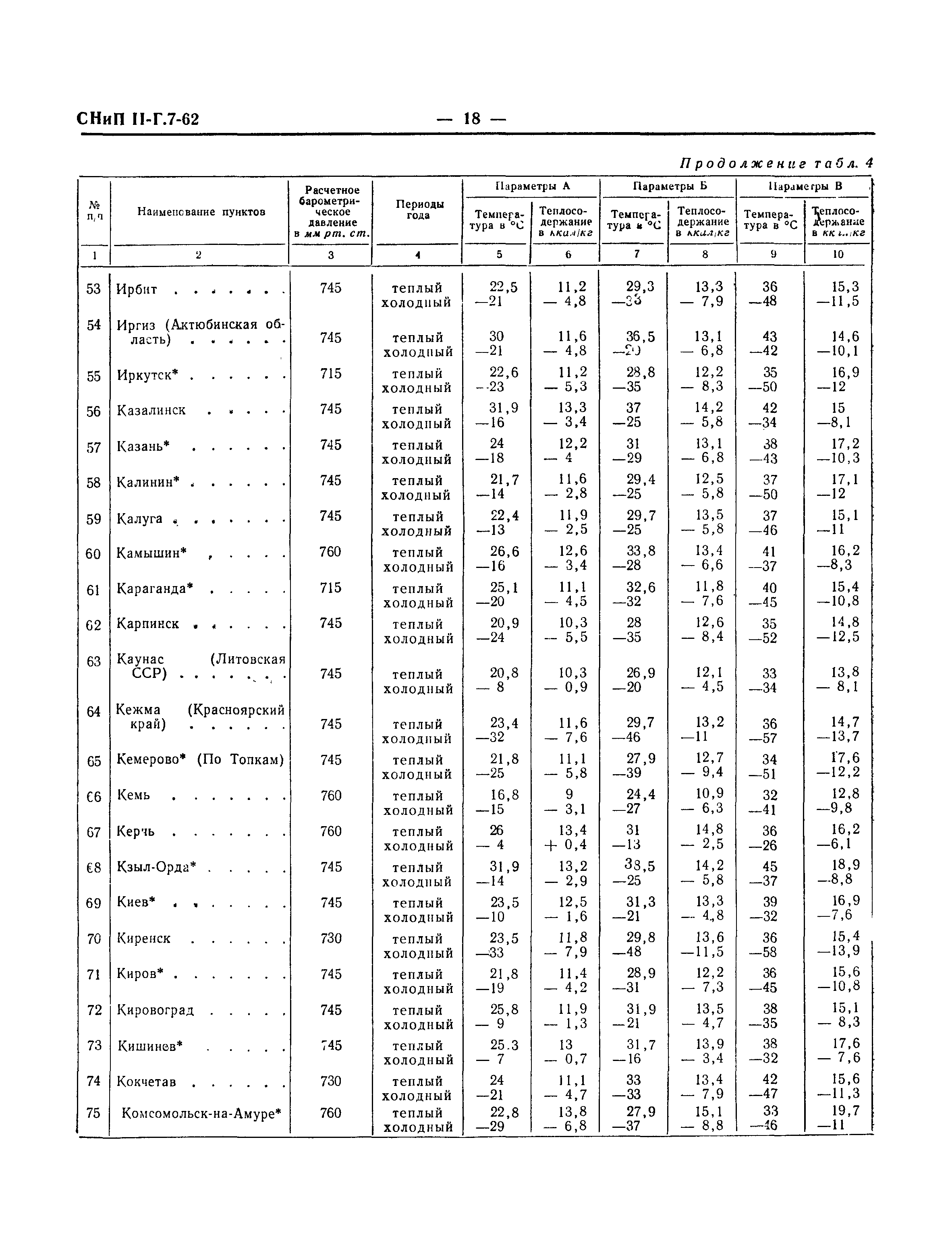 СНиП II-Г.7-62