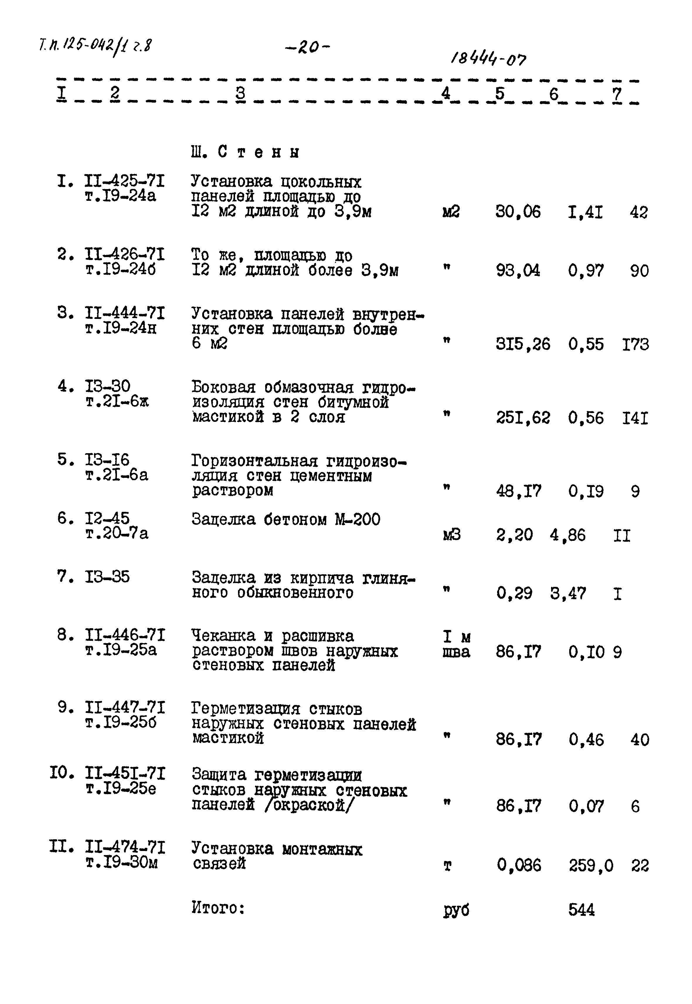 Типовой проект 125-042/1