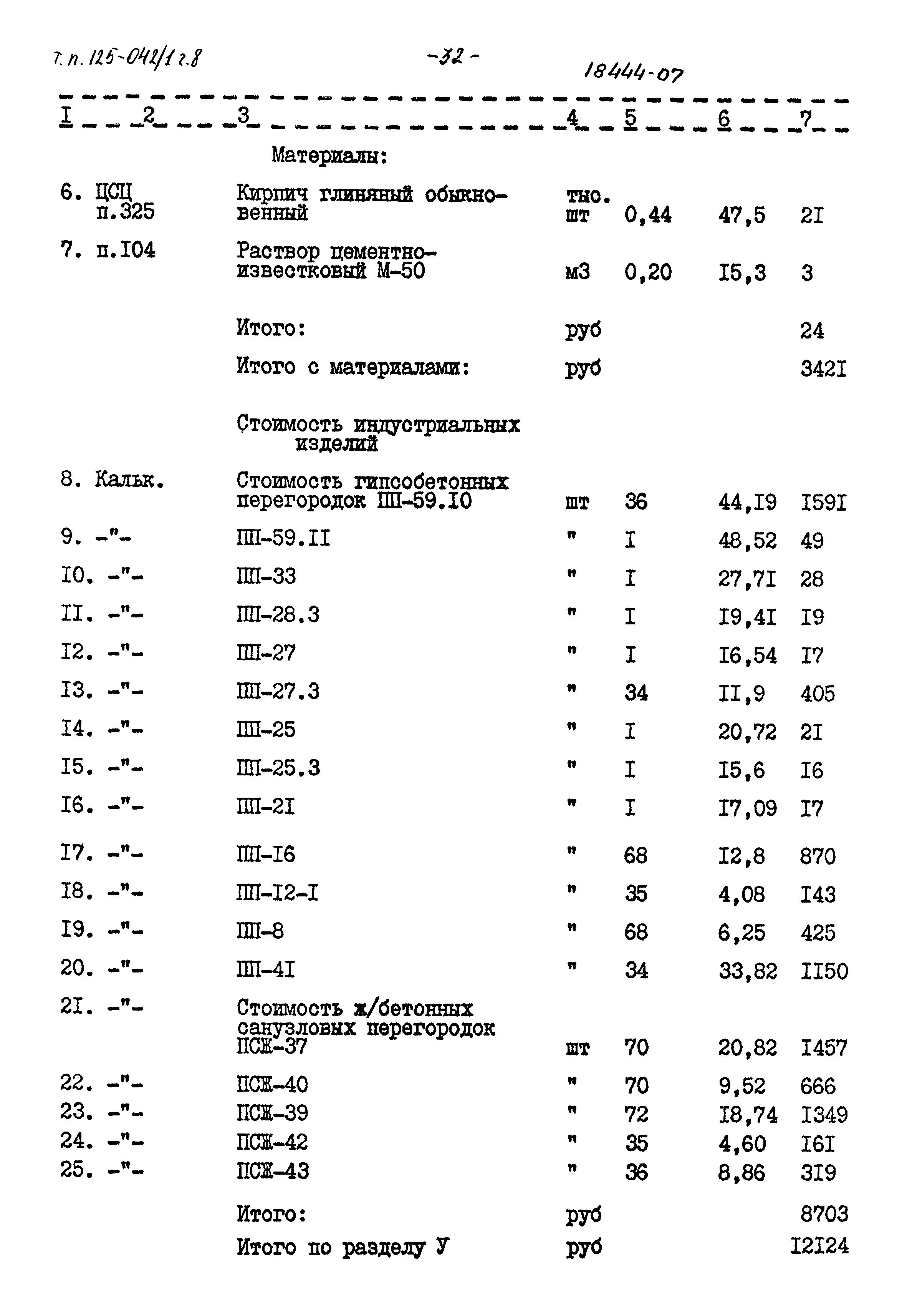 Типовой проект 125-042/1