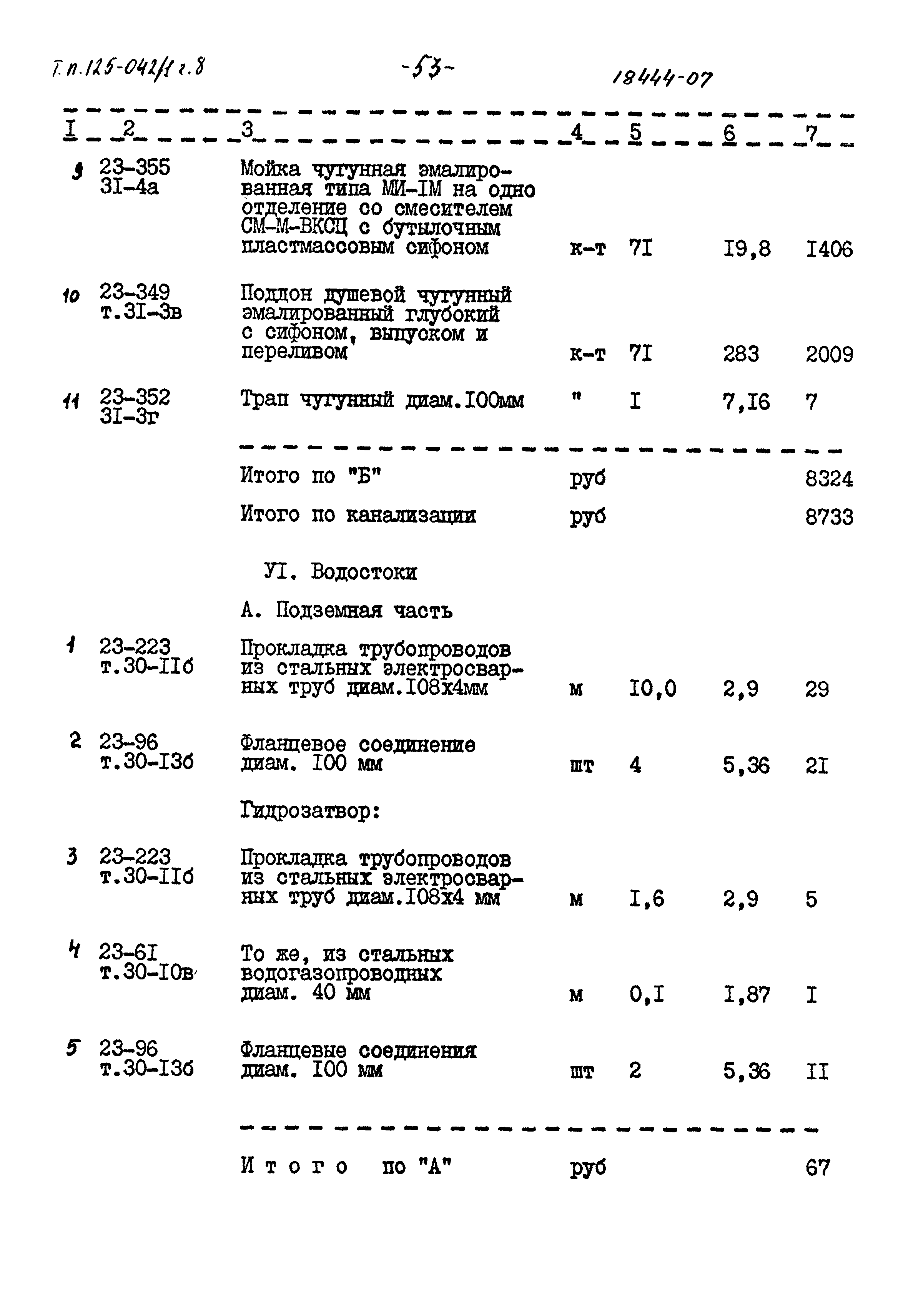 Типовой проект 125-042/1