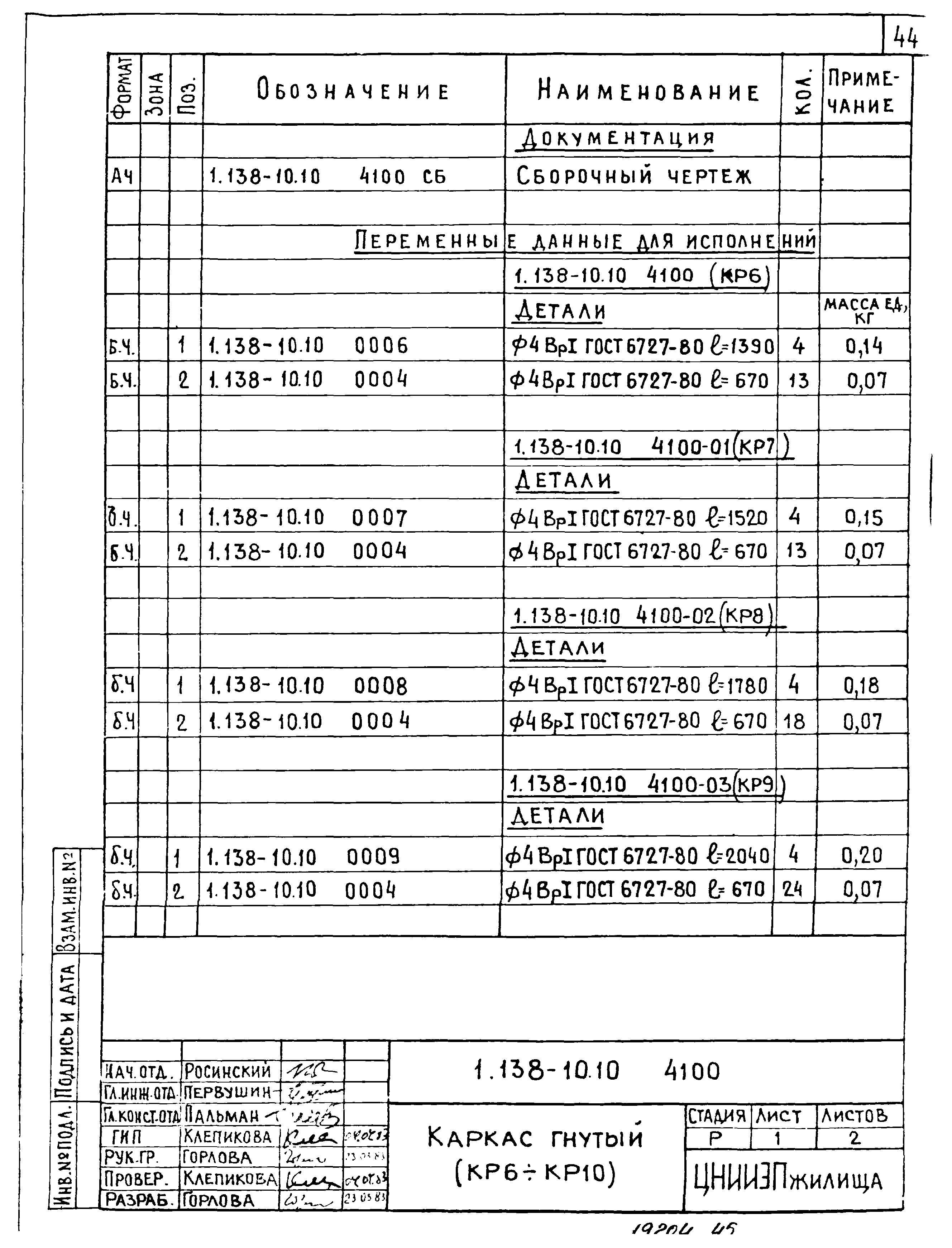 Серия 1.138-10