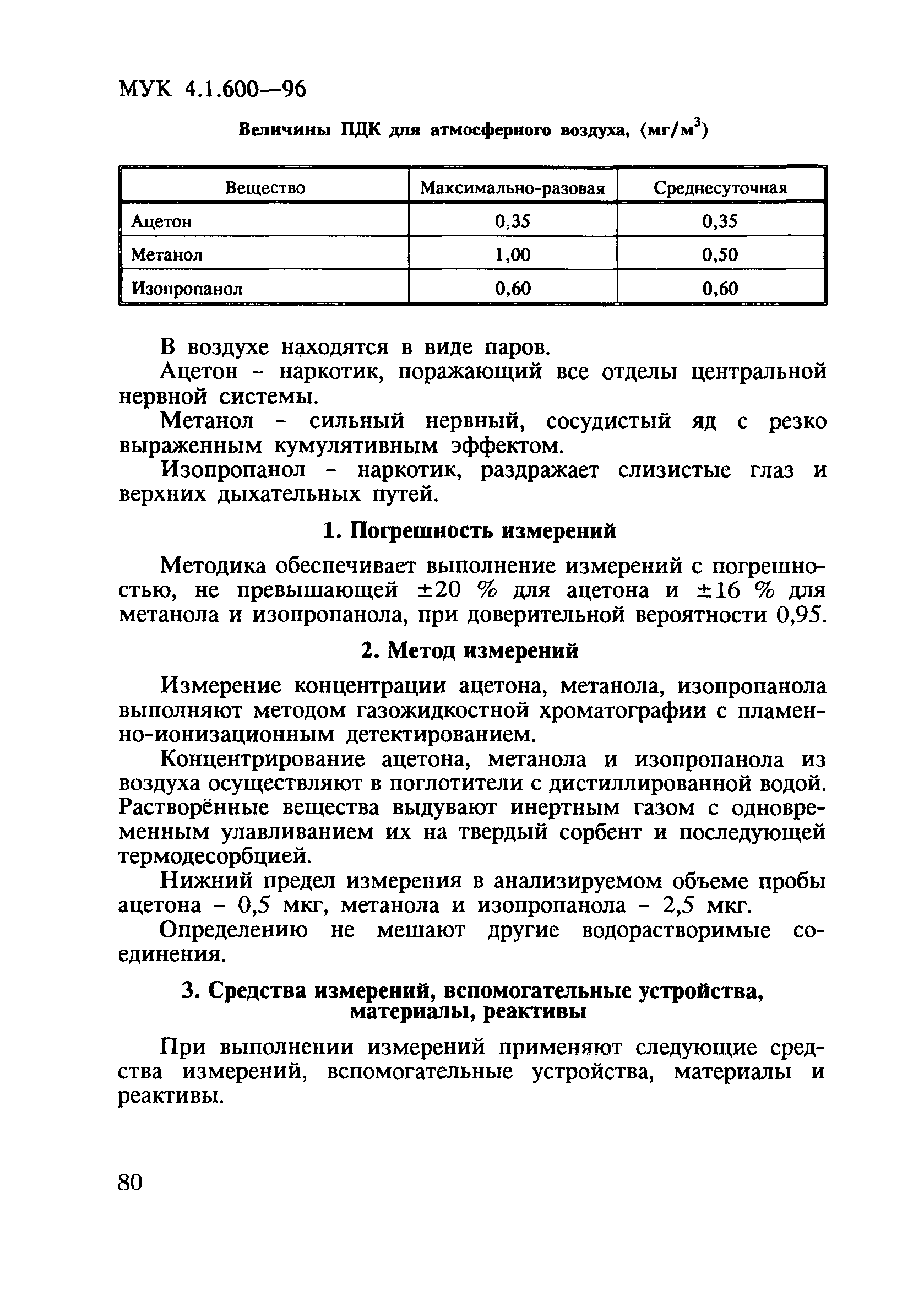 МУК 4.1.600-96