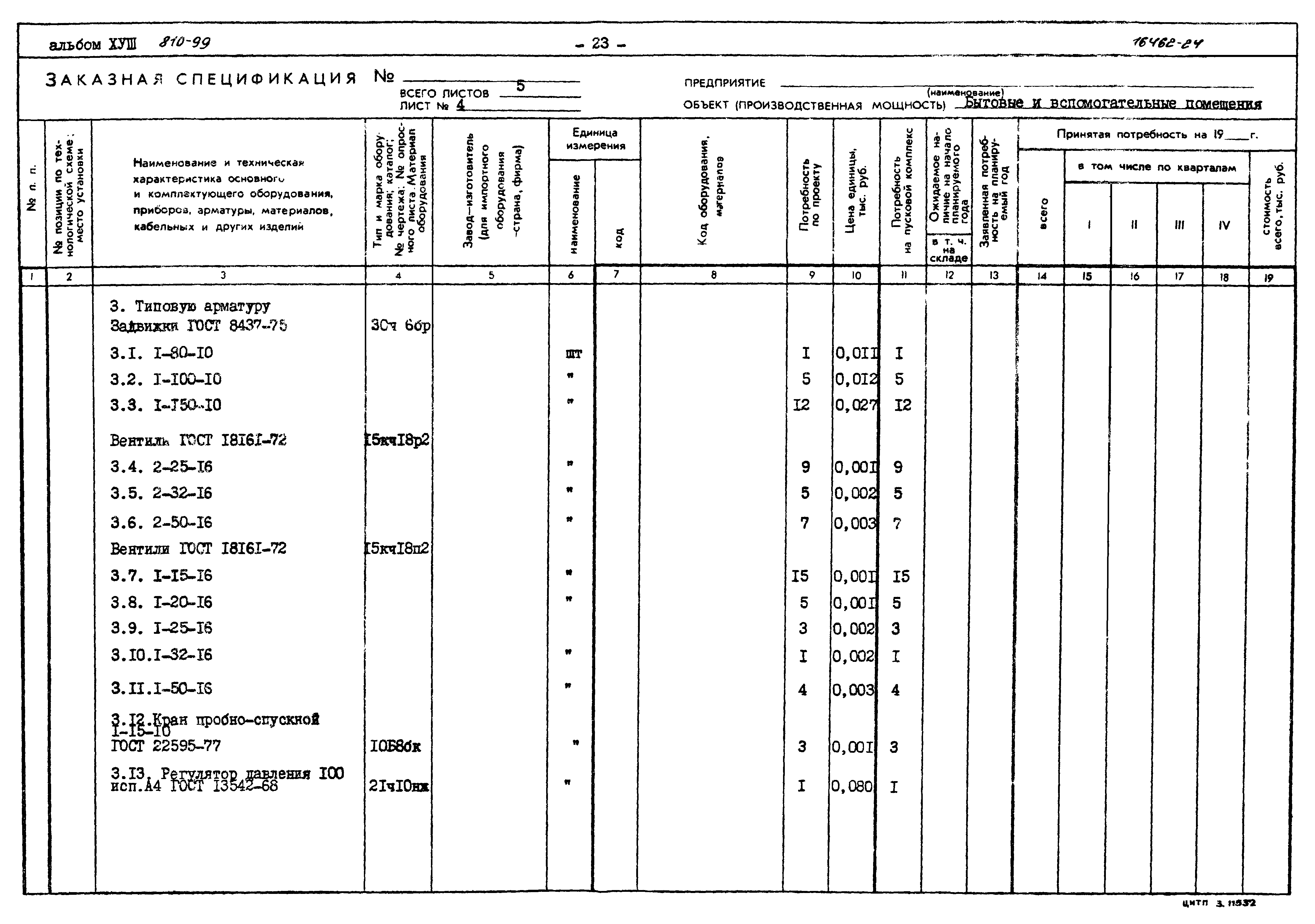 Типовой проект 810-99