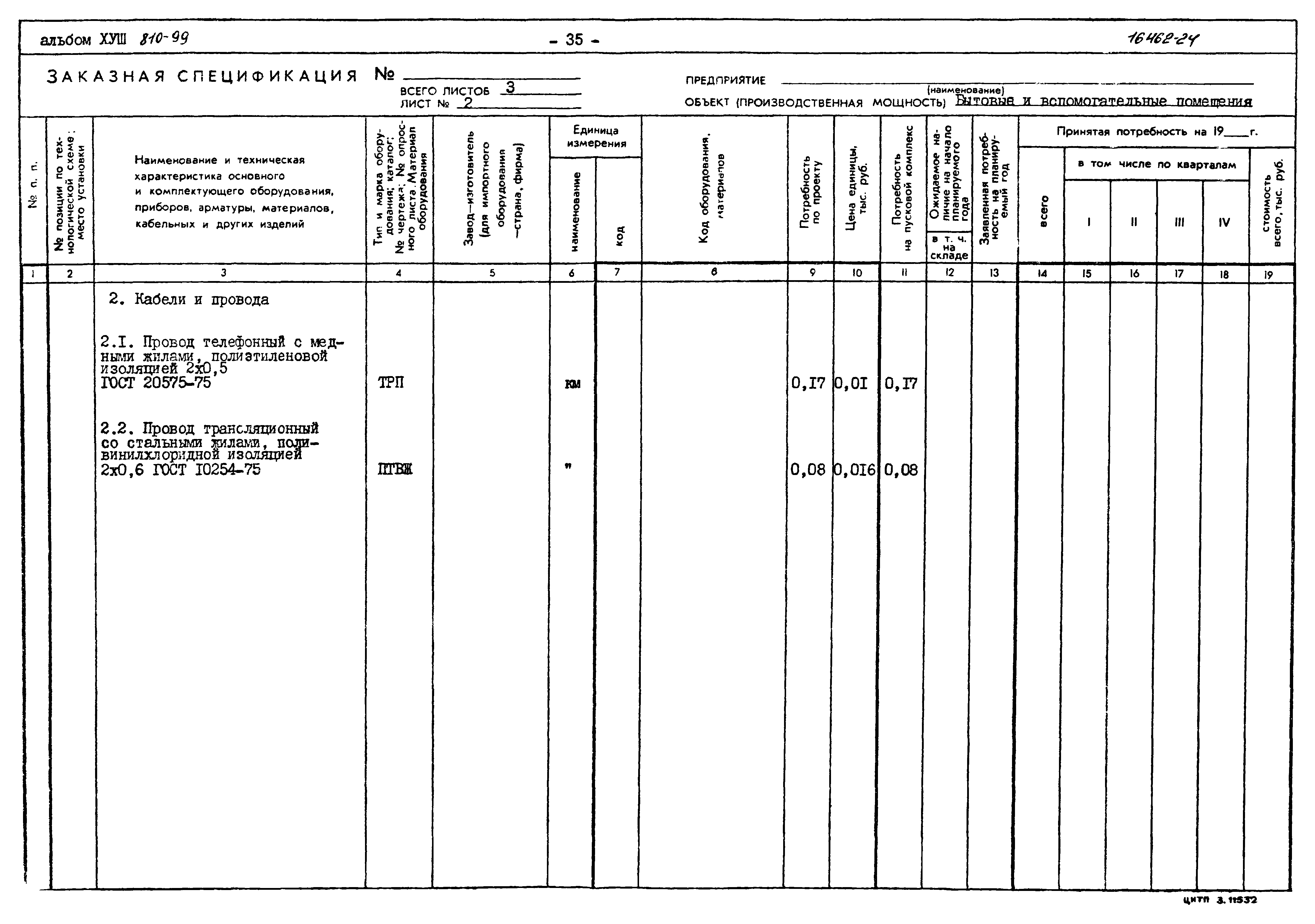 Типовой проект 810-99