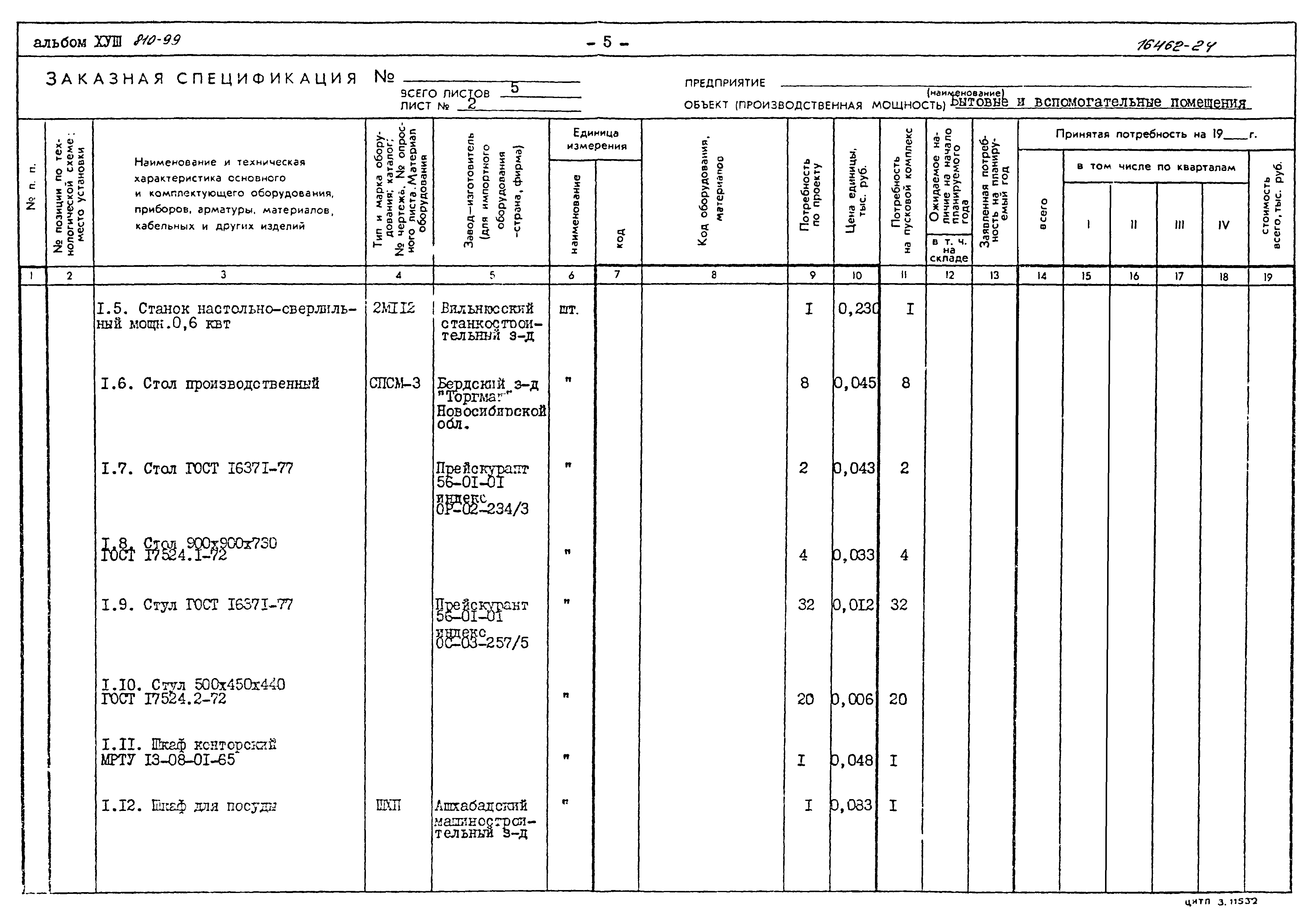 Типовой проект 810-99