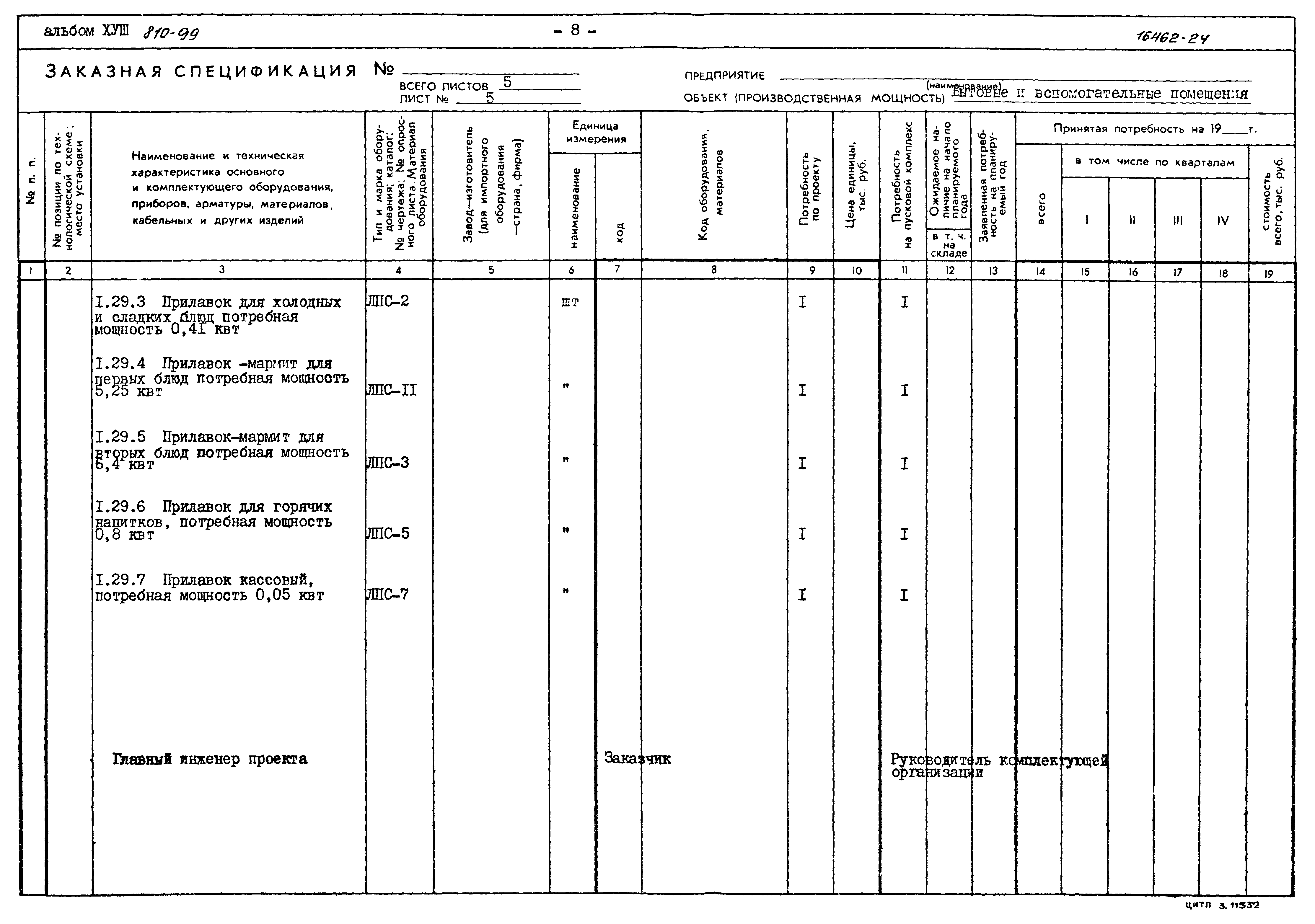 Типовой проект 810-99