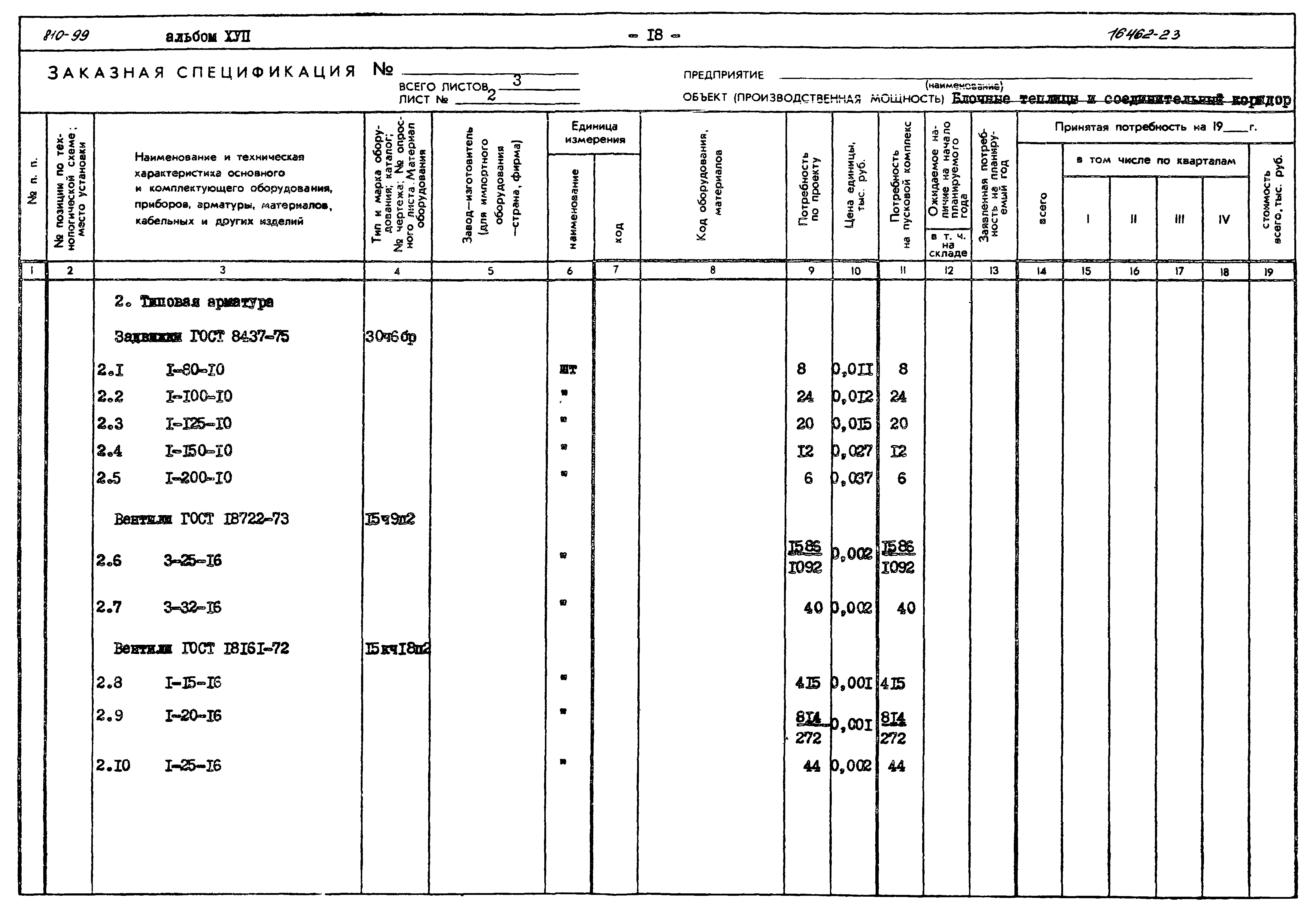 Типовой проект 810-99