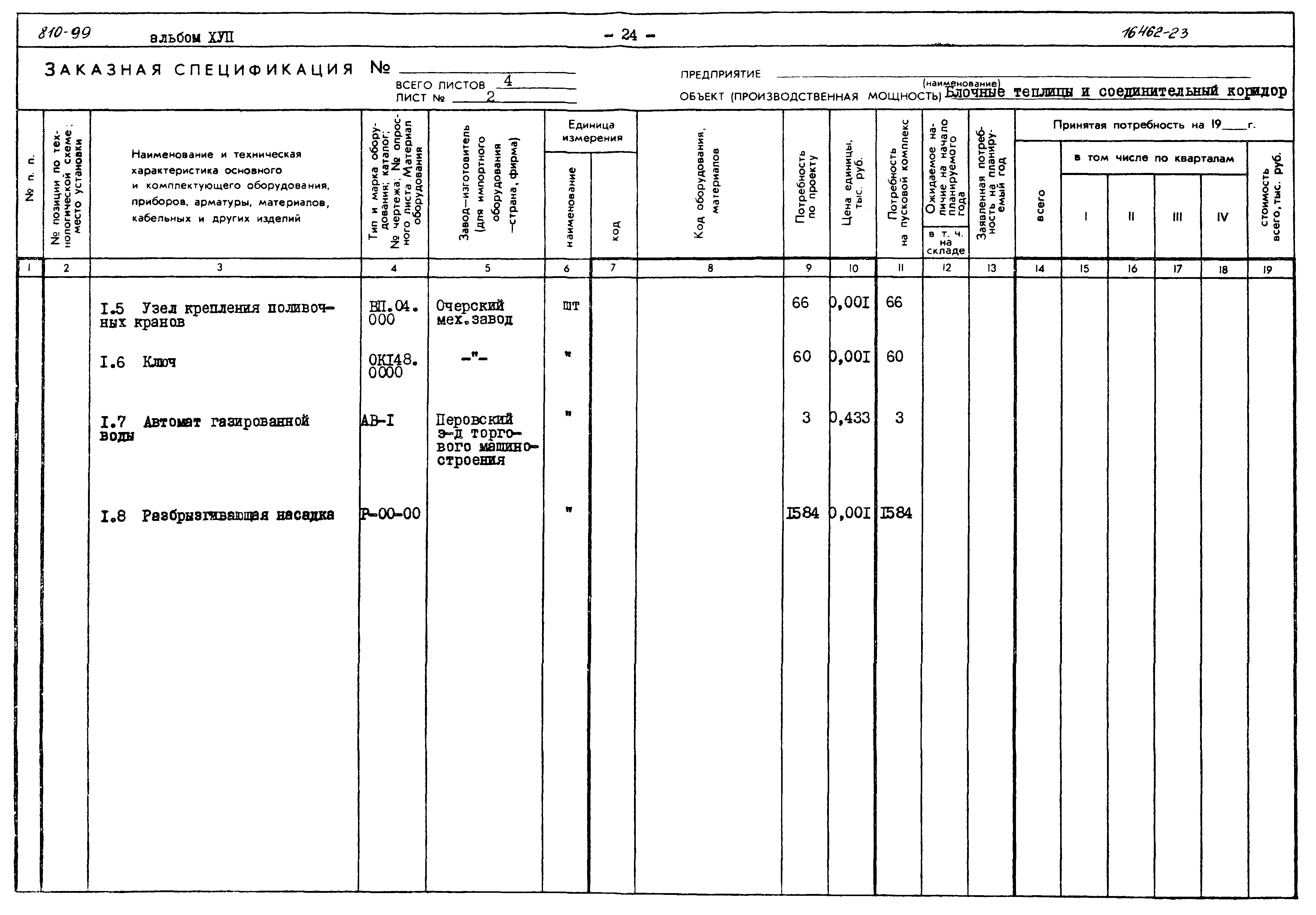 Типовой проект 810-99