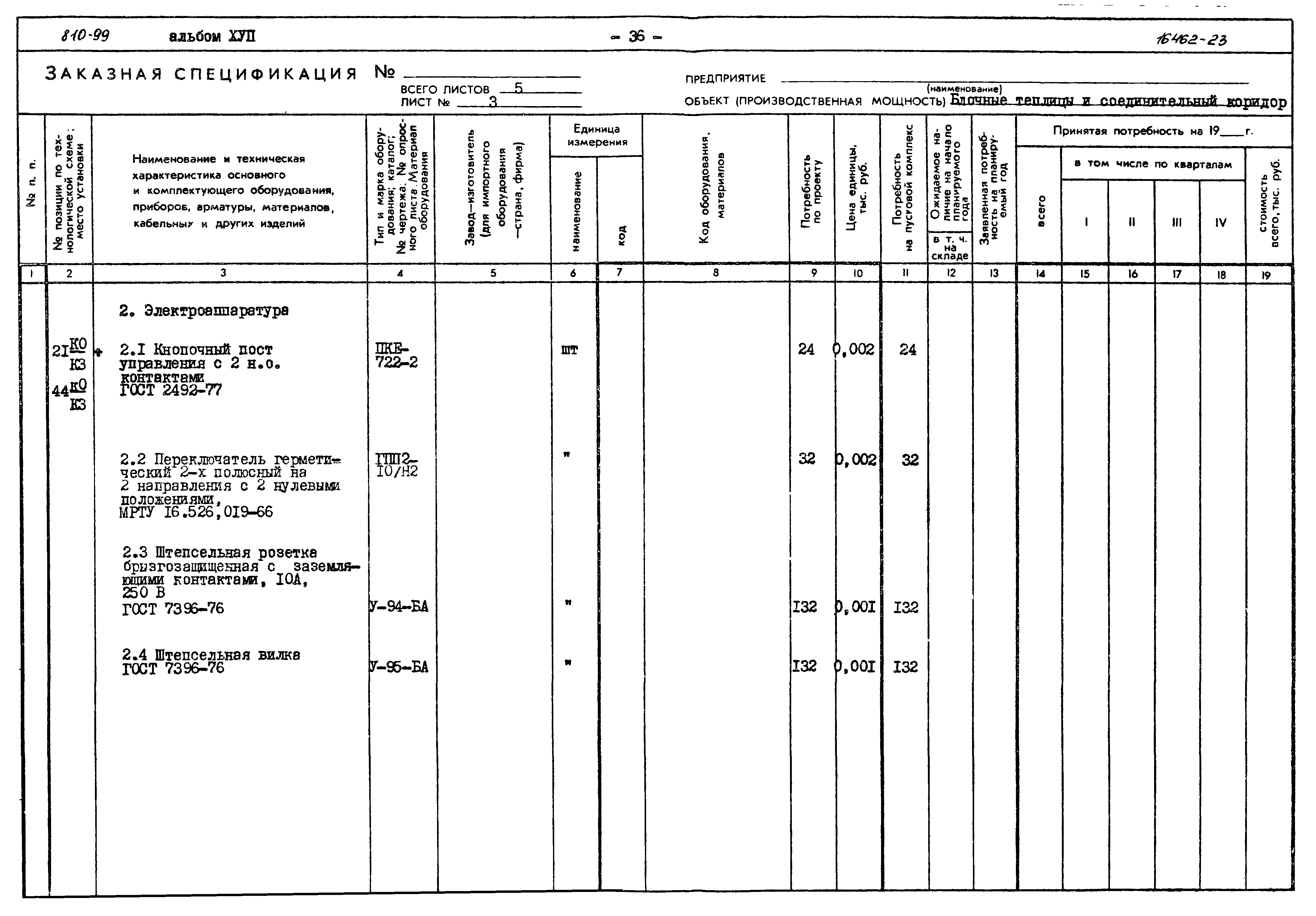 Типовой проект 810-99