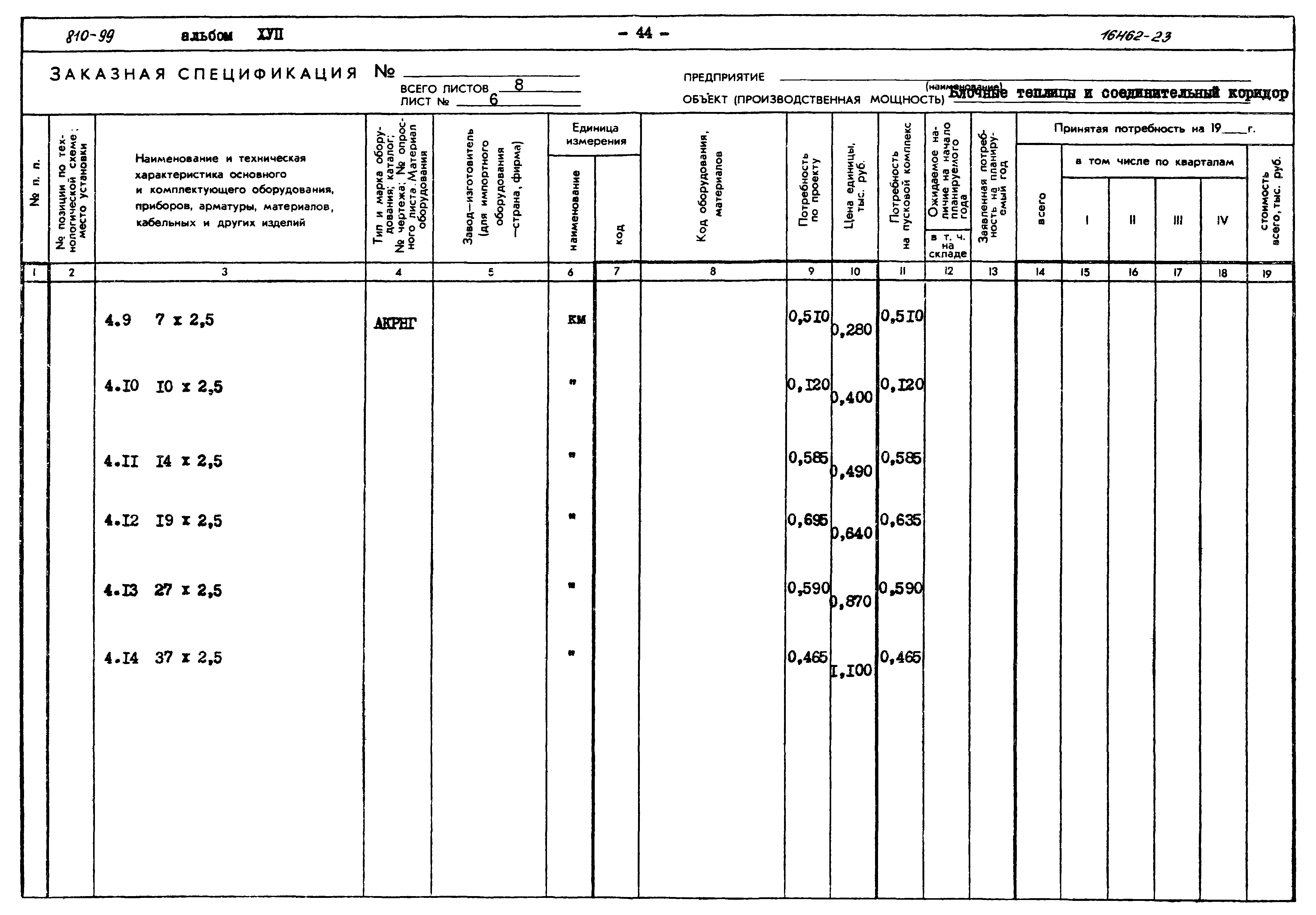 Типовой проект 810-99