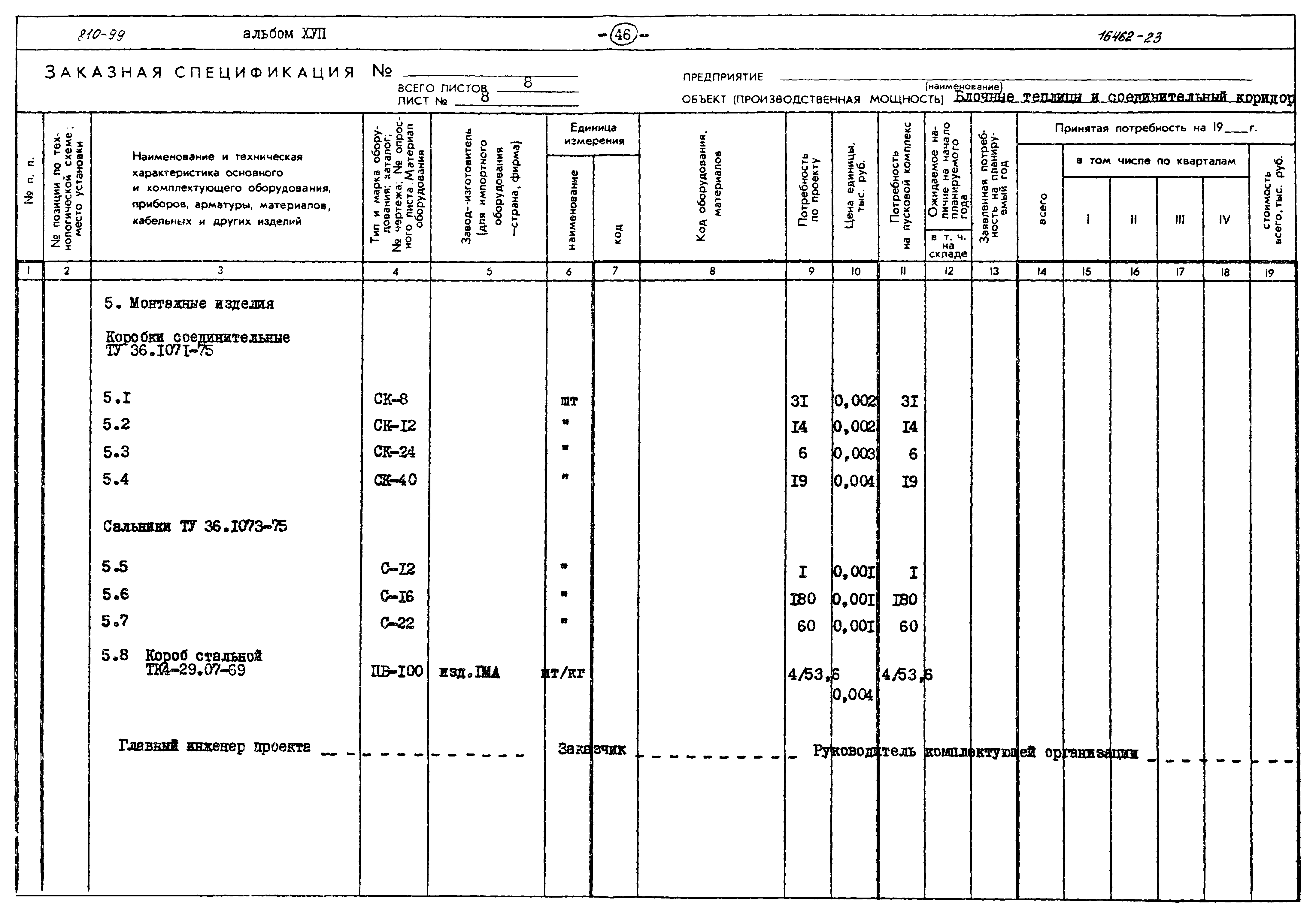 Типовой проект 810-99