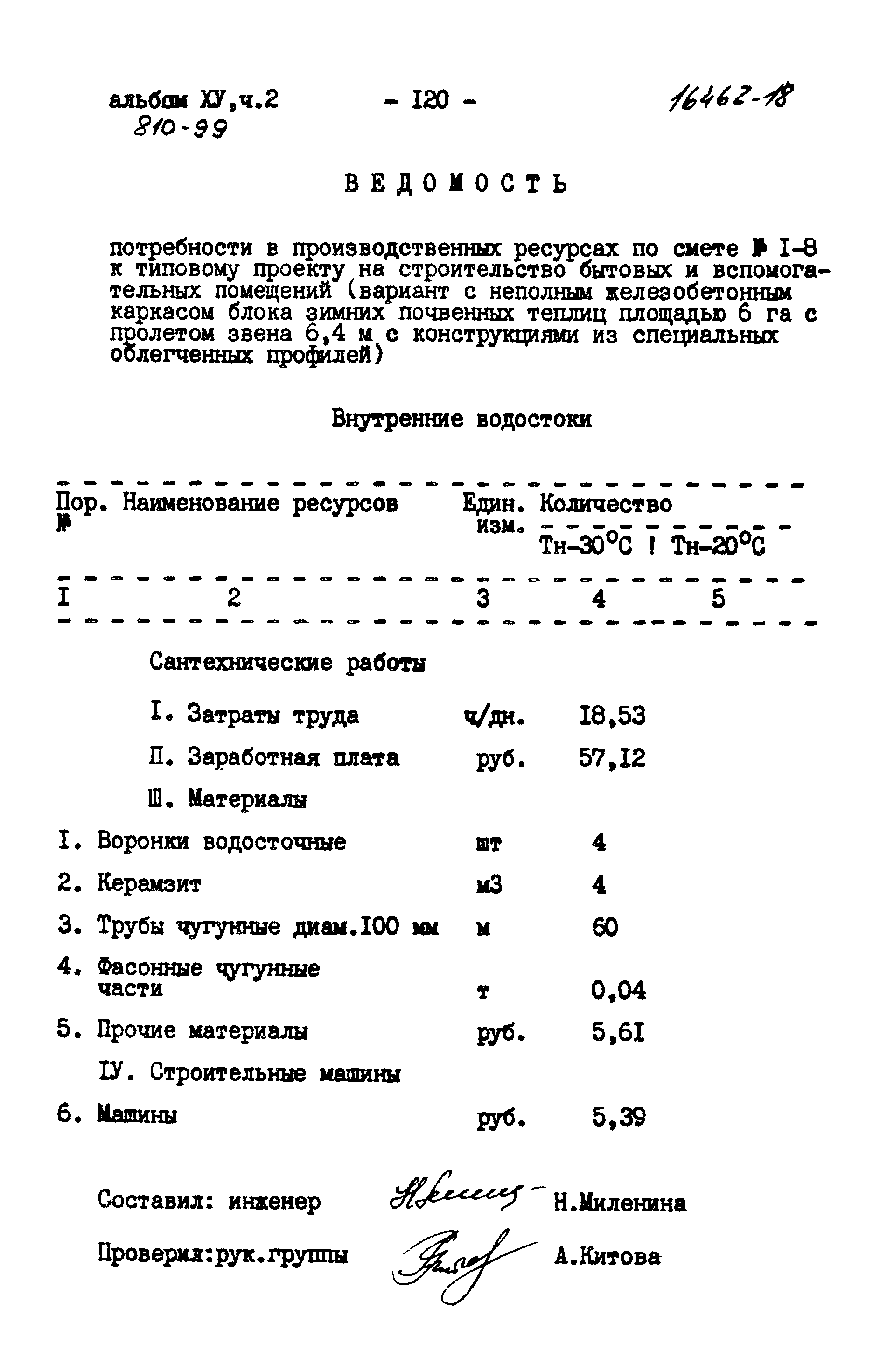 Типовой проект 810-99