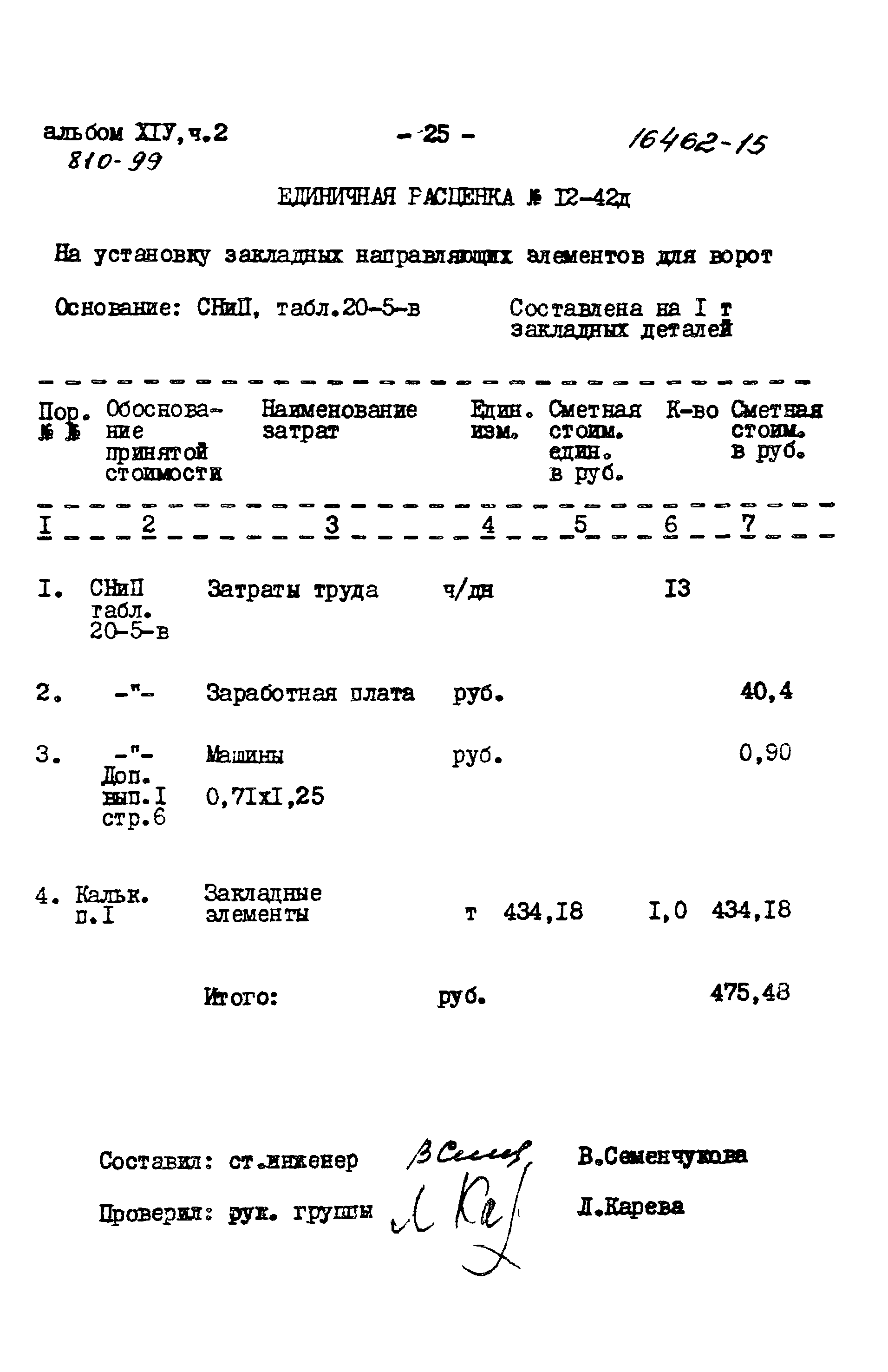 Типовой проект 810-99