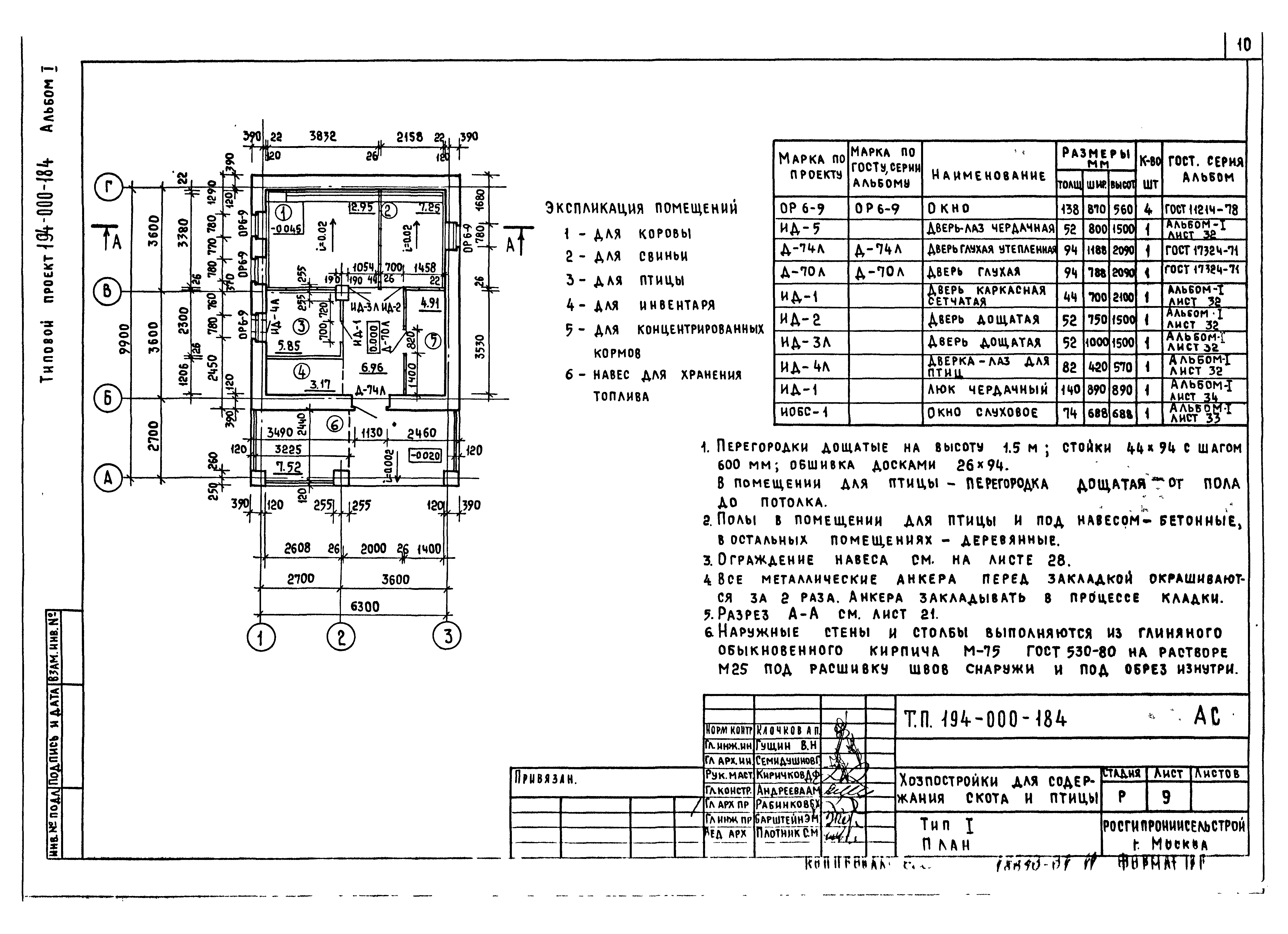 Типовой проект 194-000-184