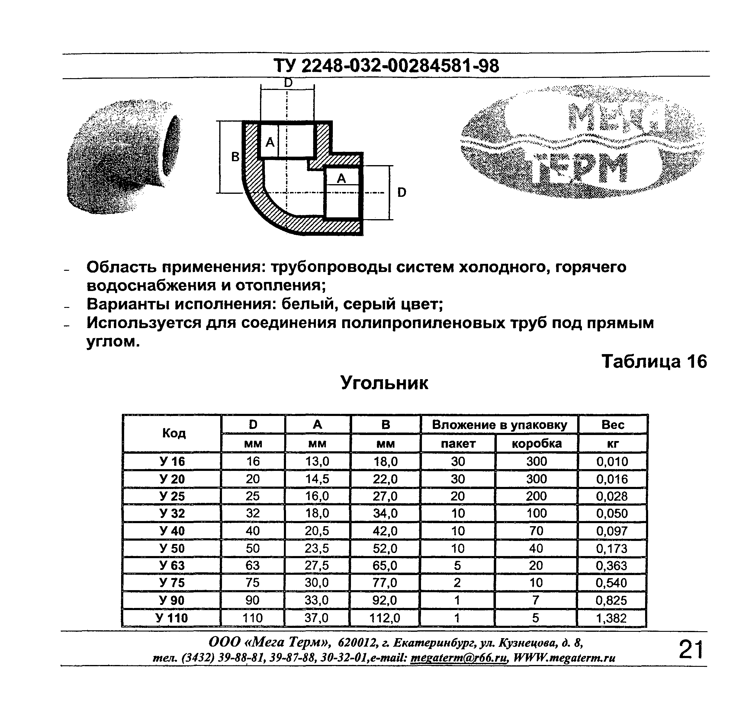 ТУ 2248-032-00284581-98