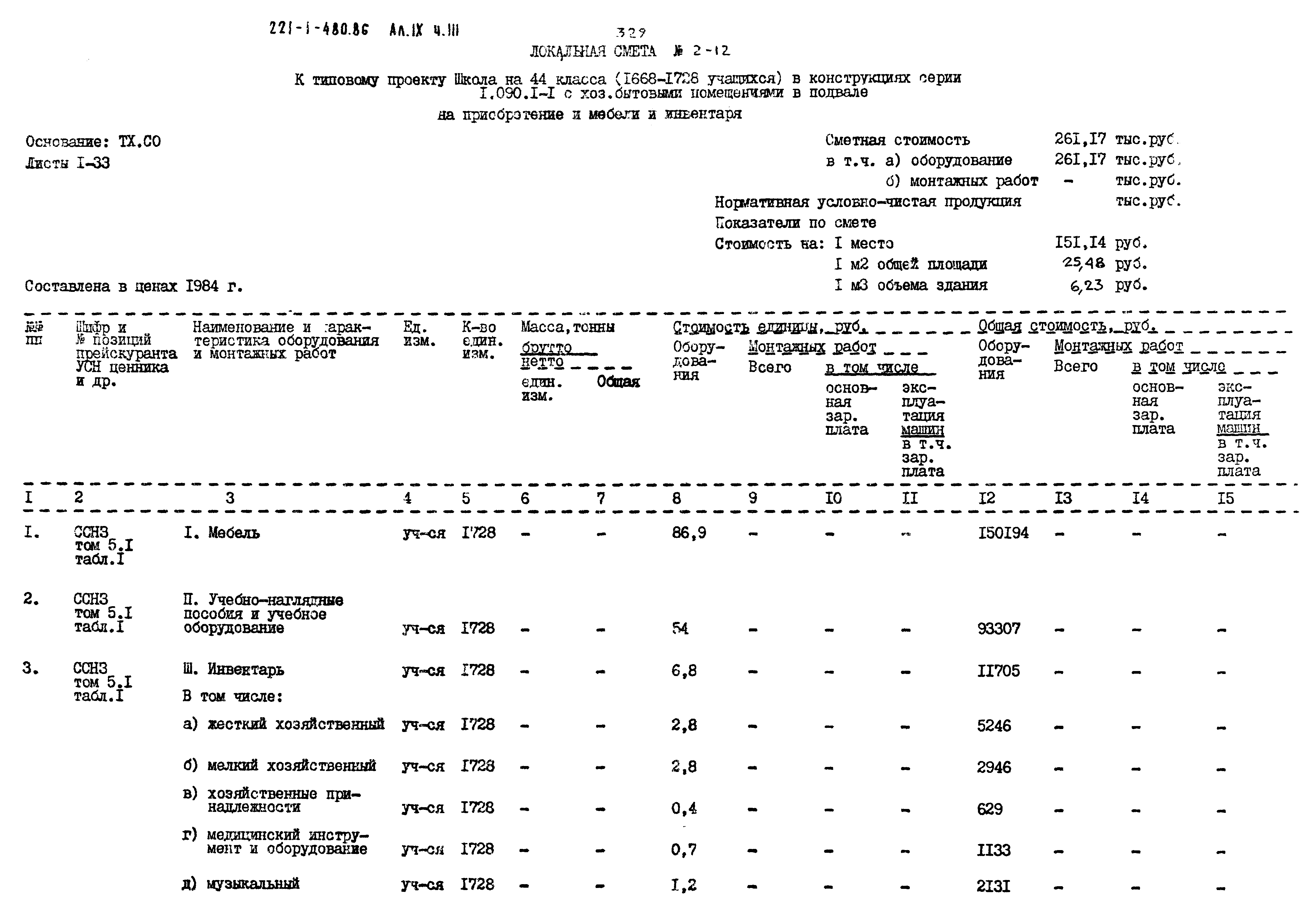 Типовой проект 221-1-480.86