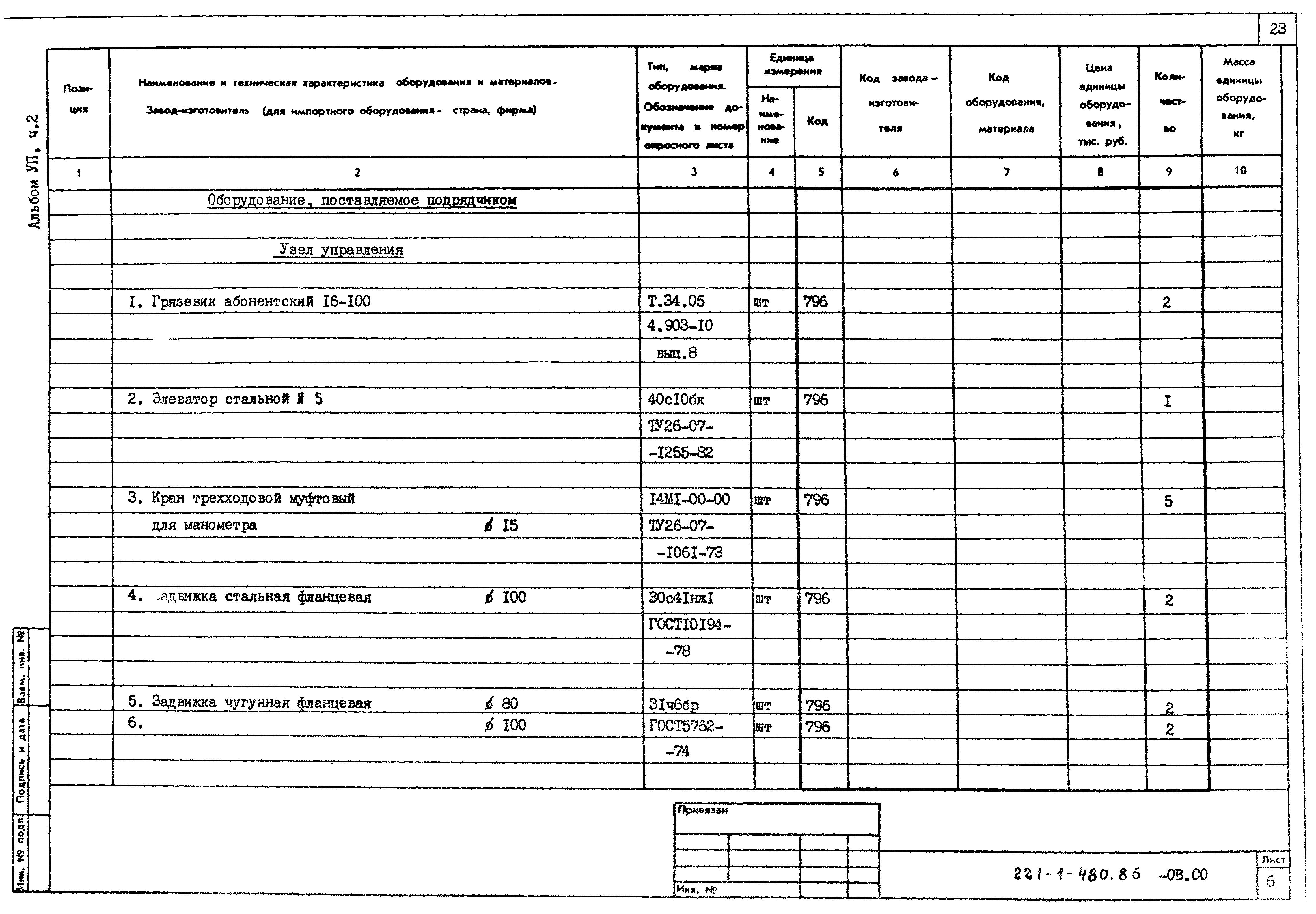 Типовой проект 221-1-480.86