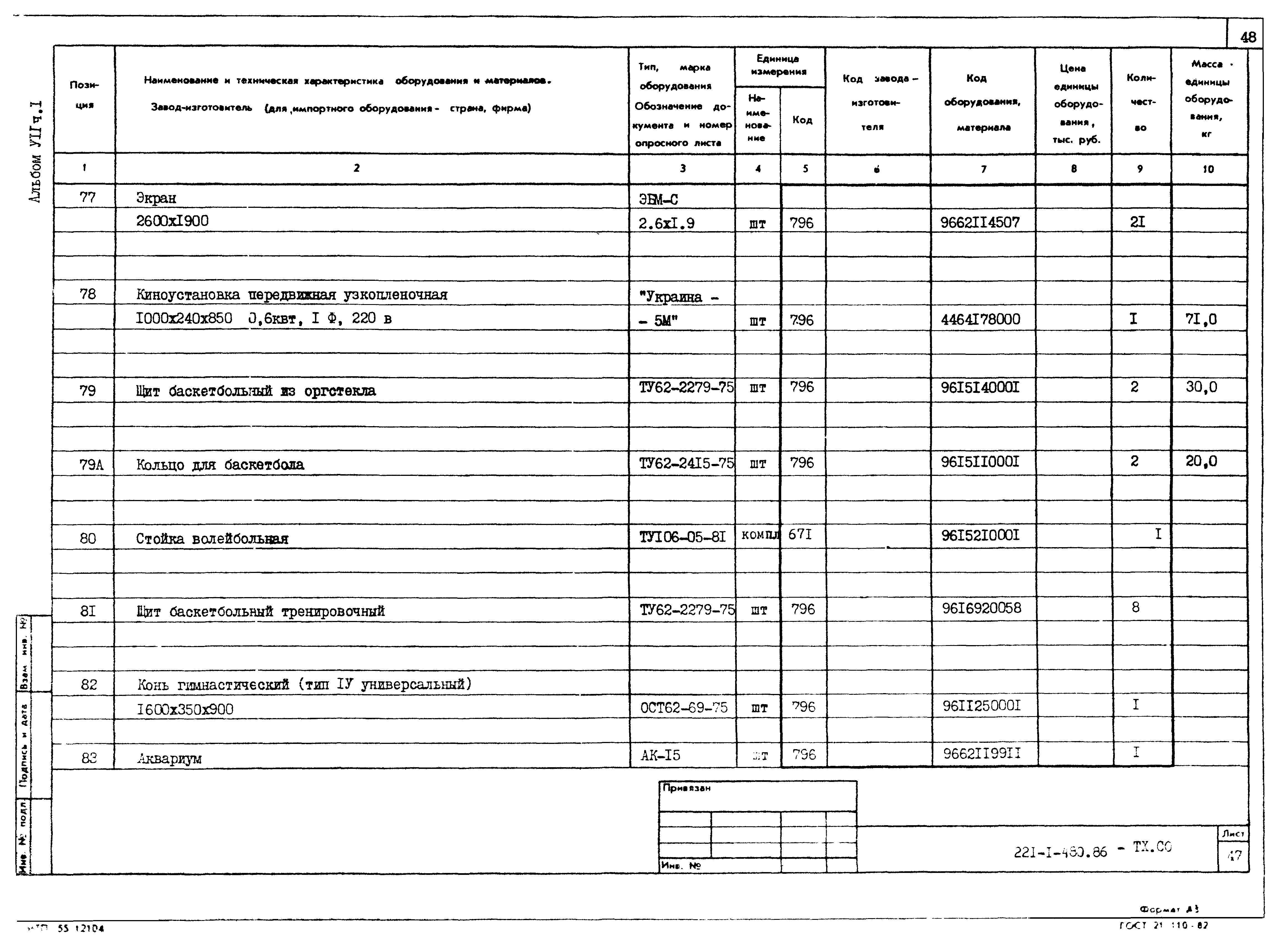 Типовой проект 221-1-480.86