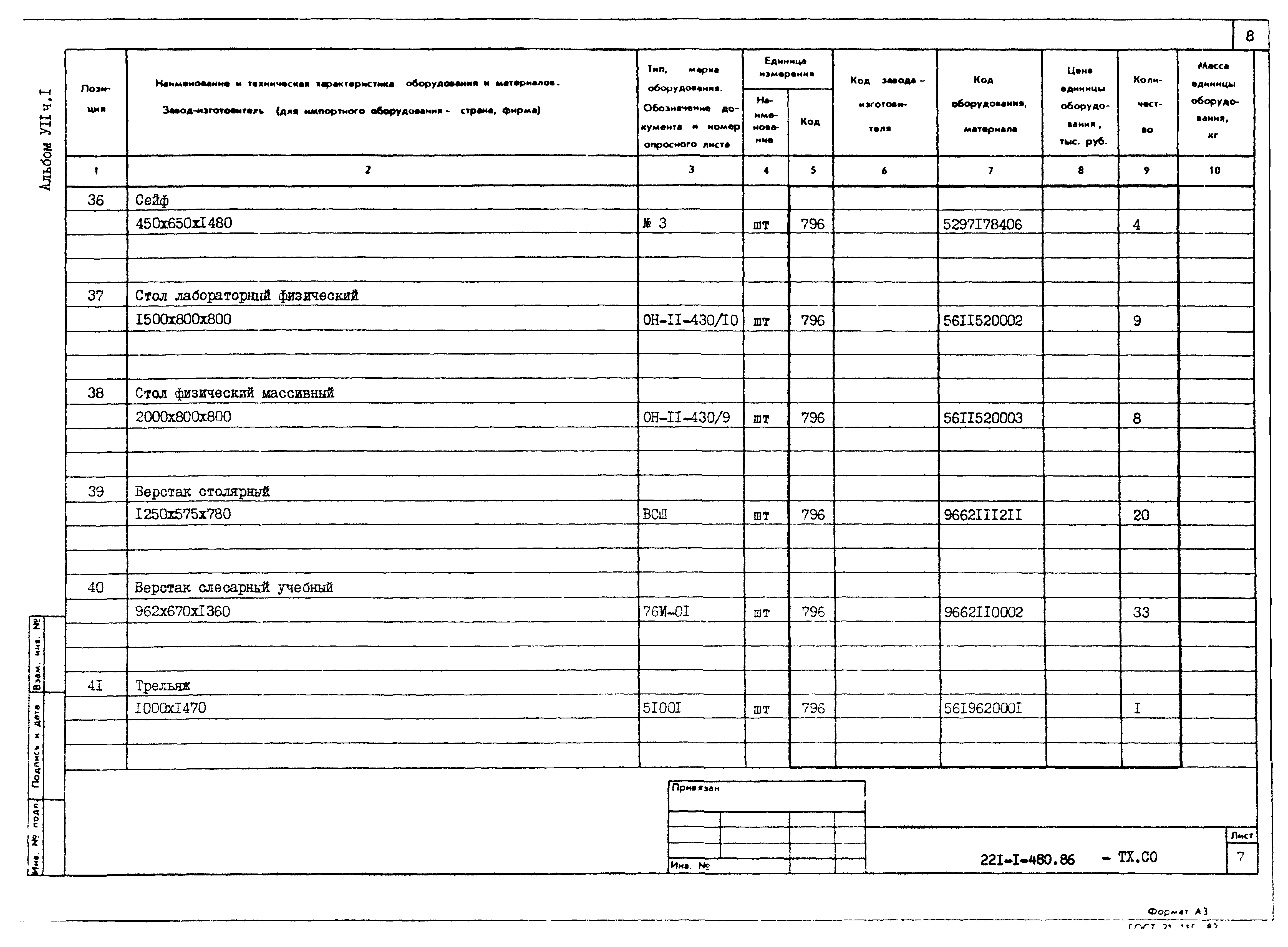 Типовой проект 221-1-480.86