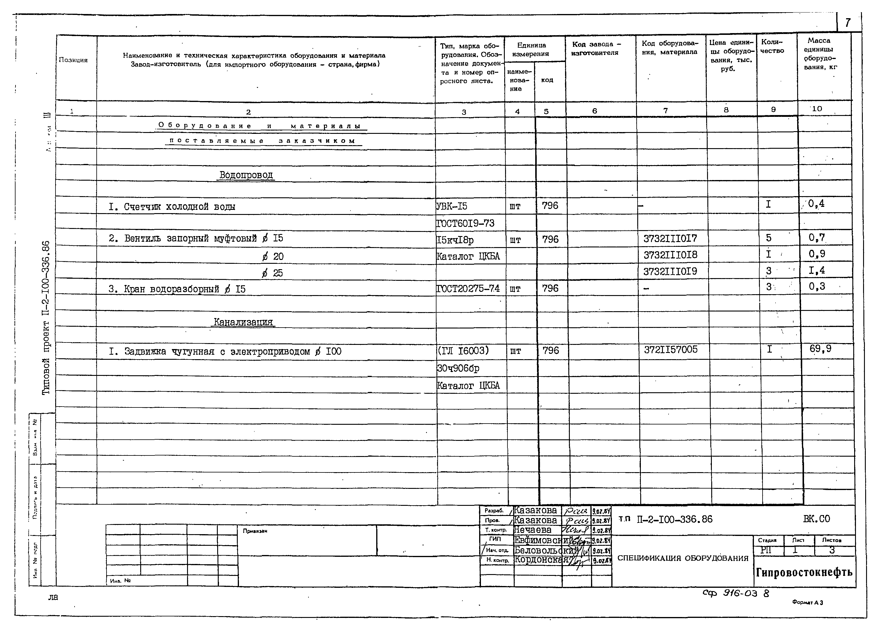 Типовой проект П-2-100-336.86