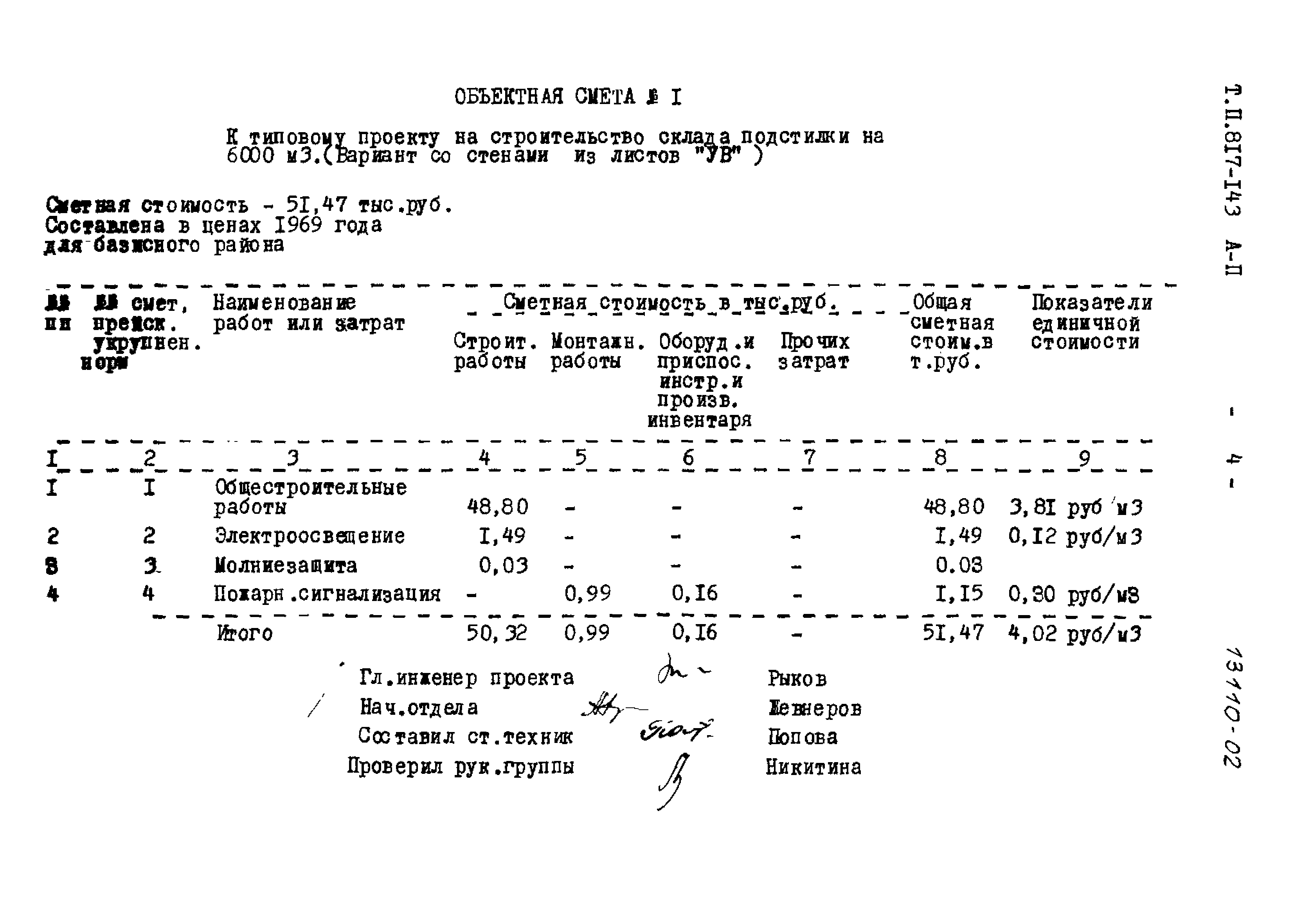 Типовой проект 817-143