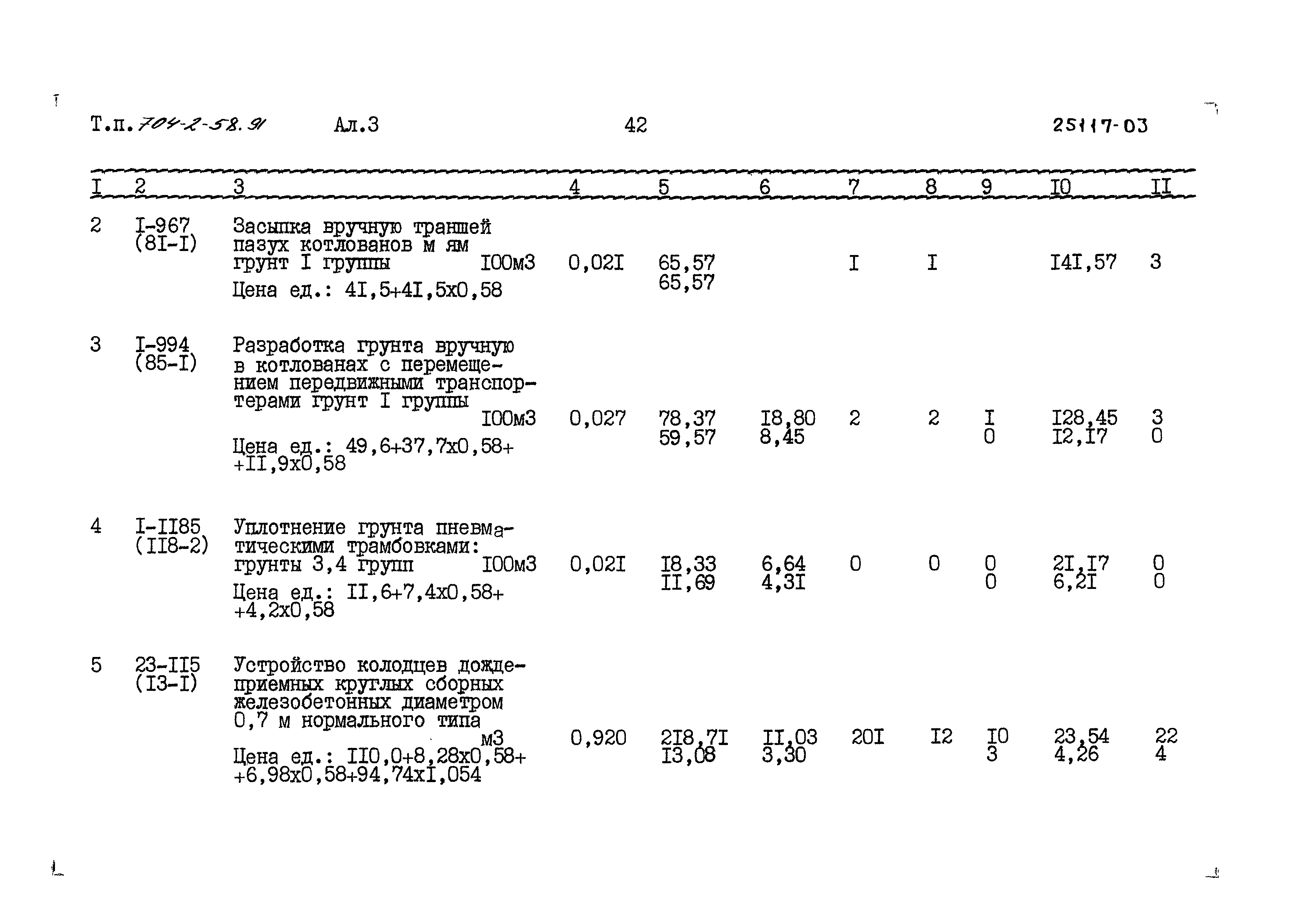 Типовой проект 704-2-58.91