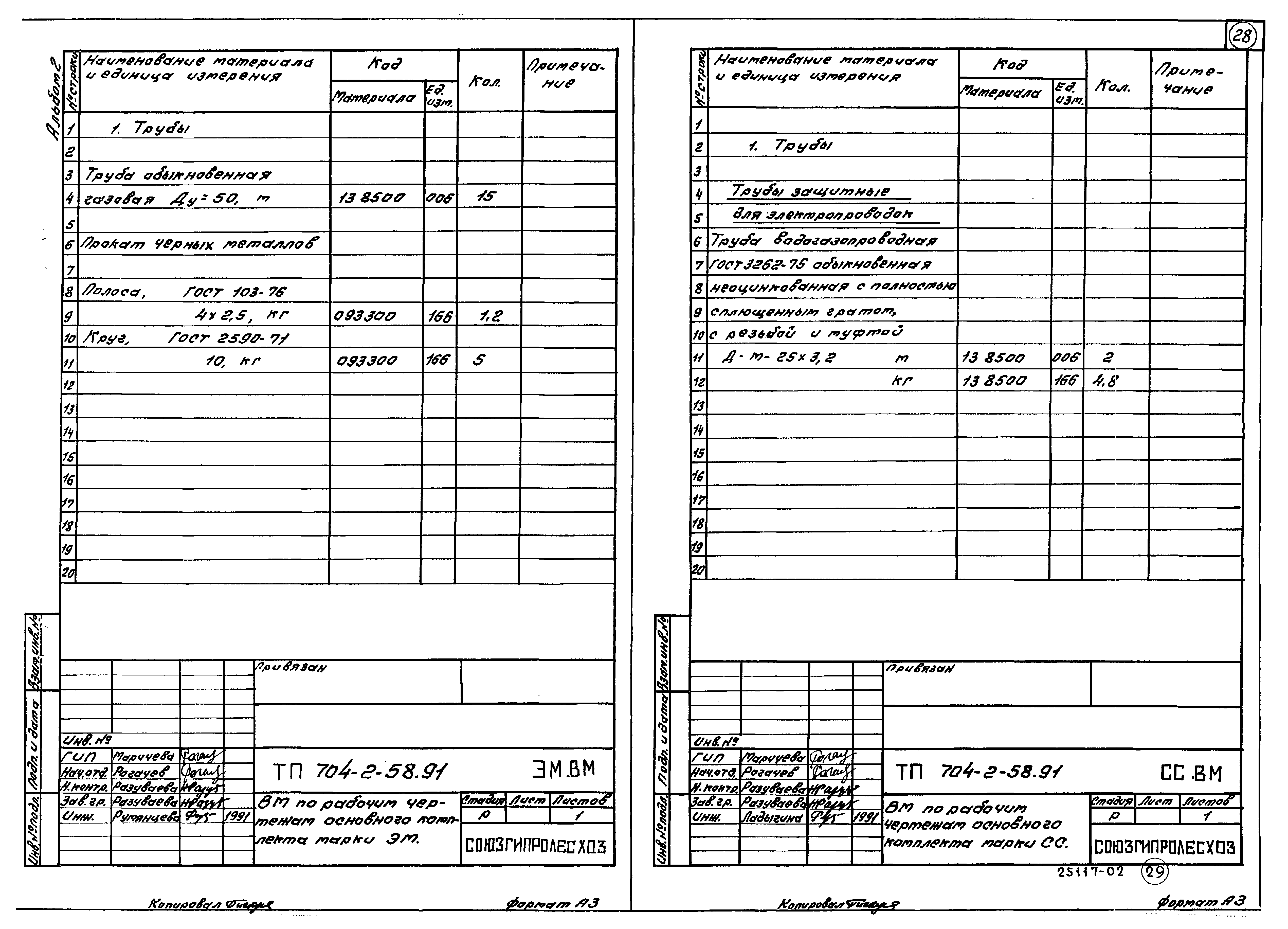 Типовой проект 704-2-58.91