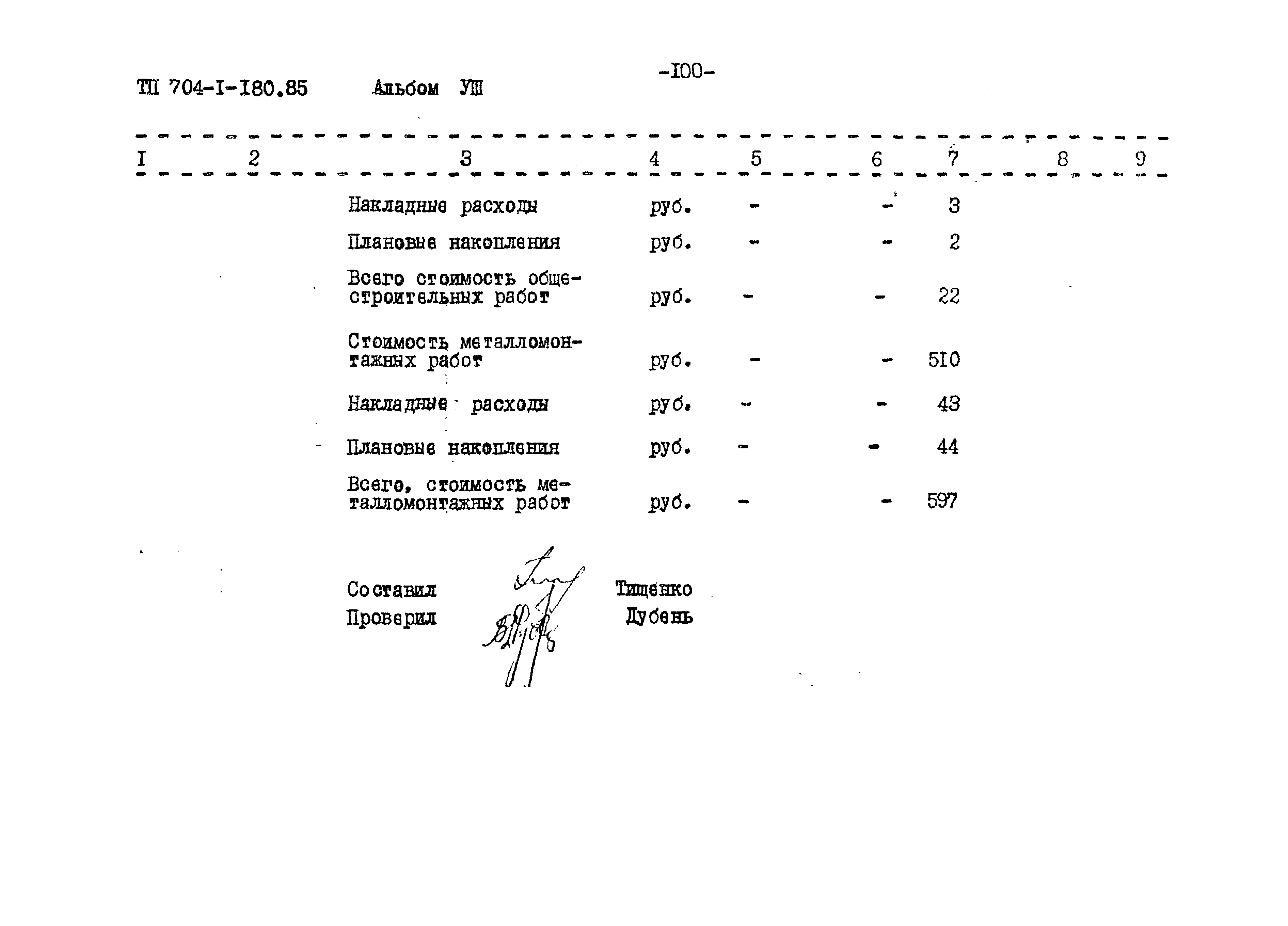 Типовой проект 704-1-180.85