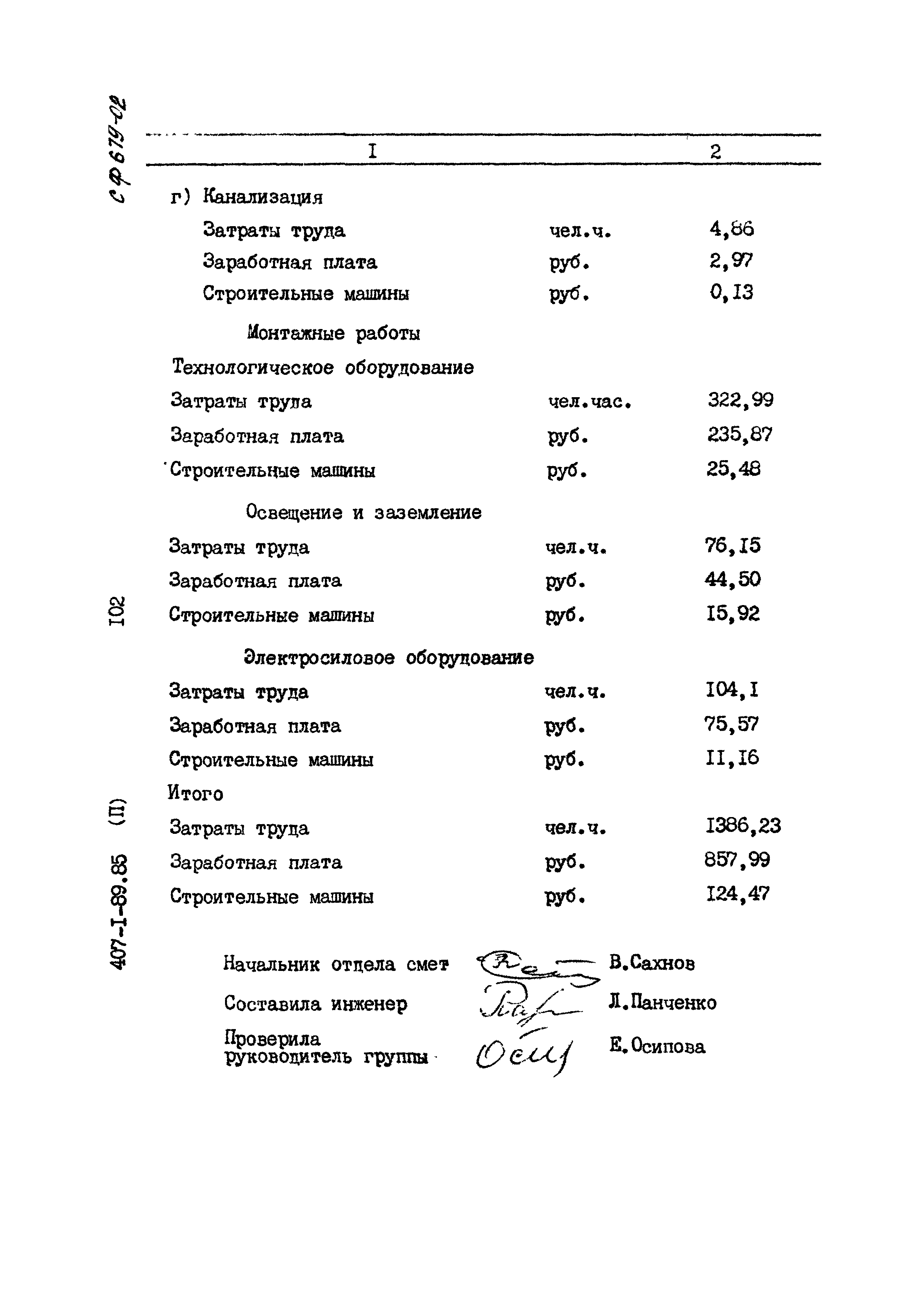 Типовой проект 407-1-89.85