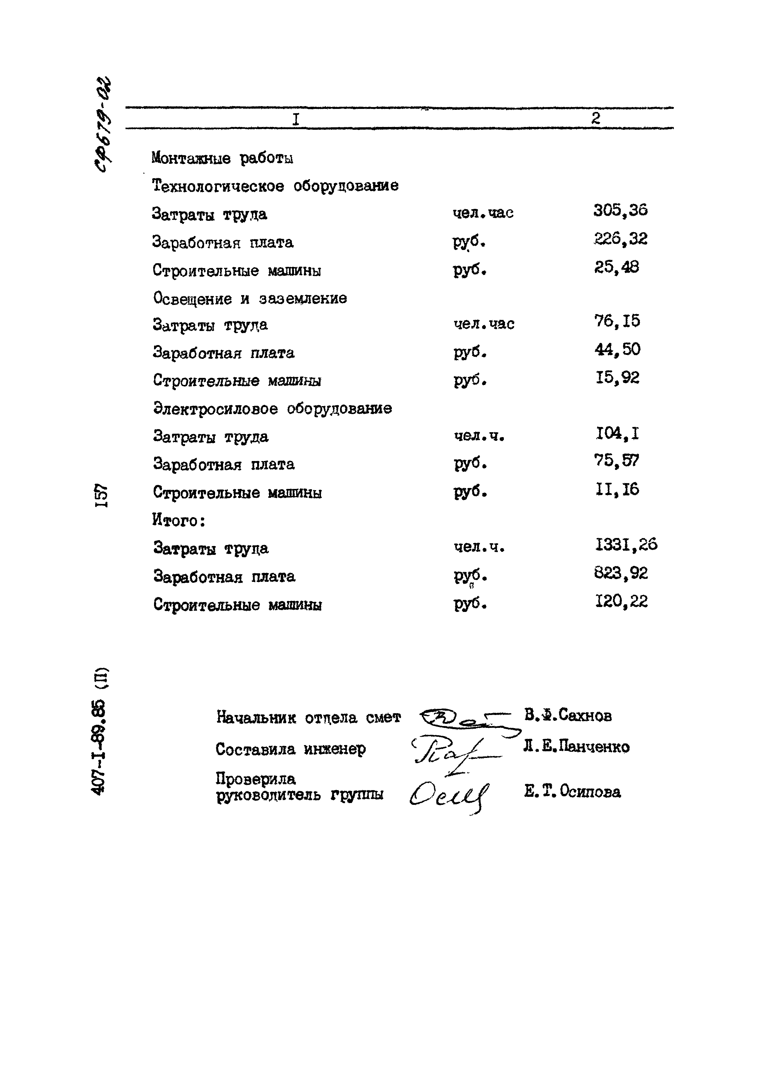 Типовой проект 407-1-89.85