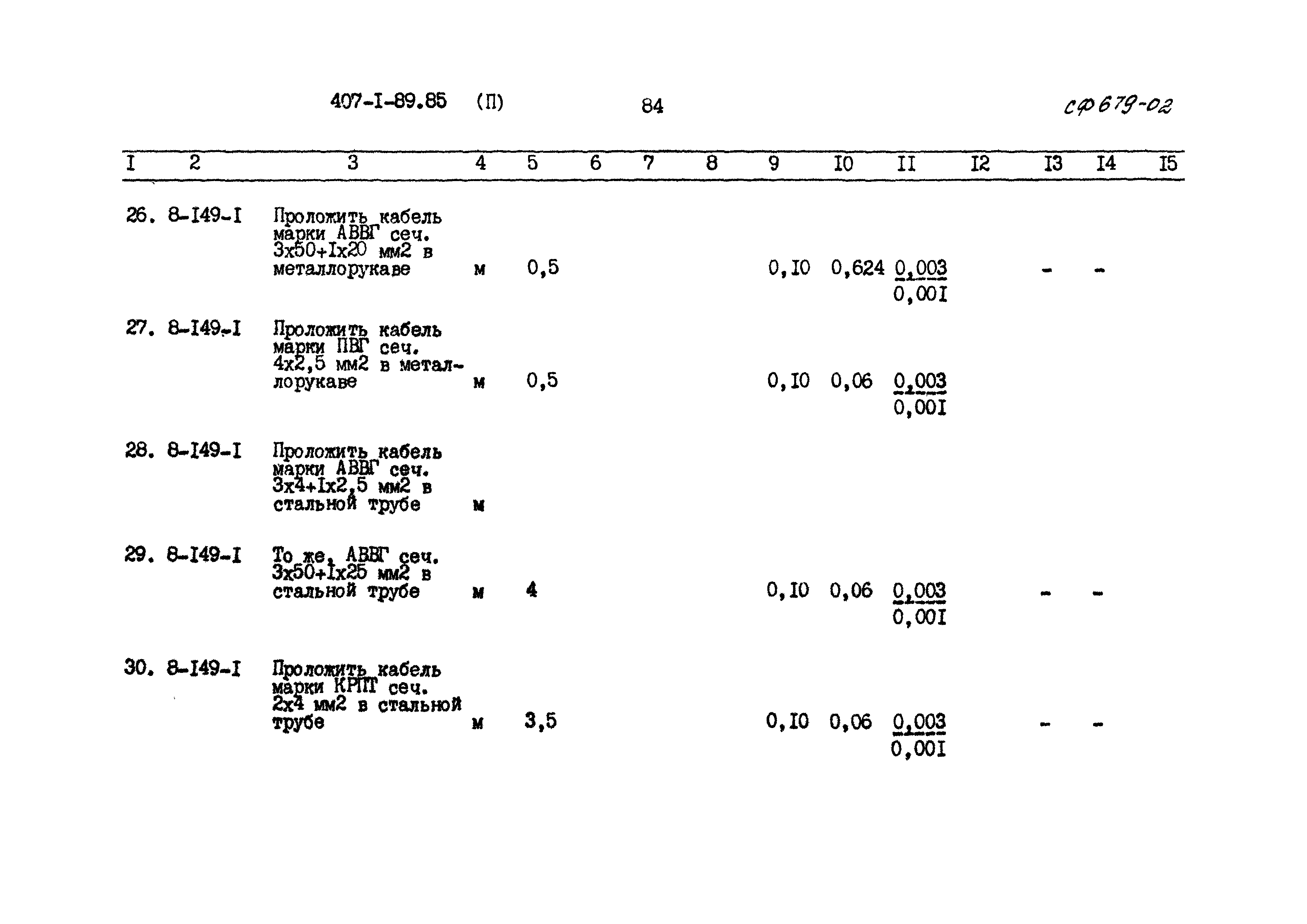 Типовой проект 407-1-89.85