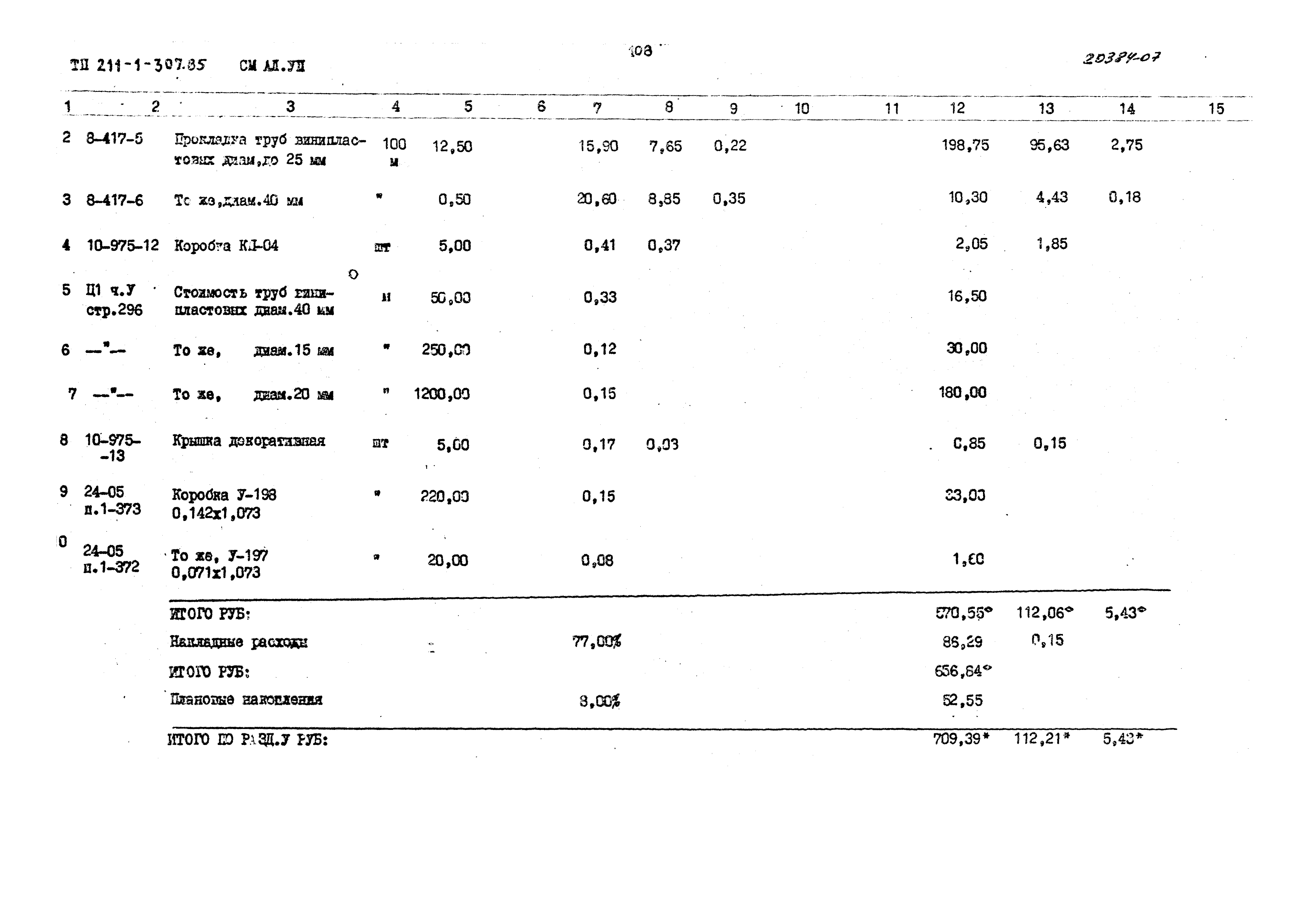 Типовой проект 211-1-307.85