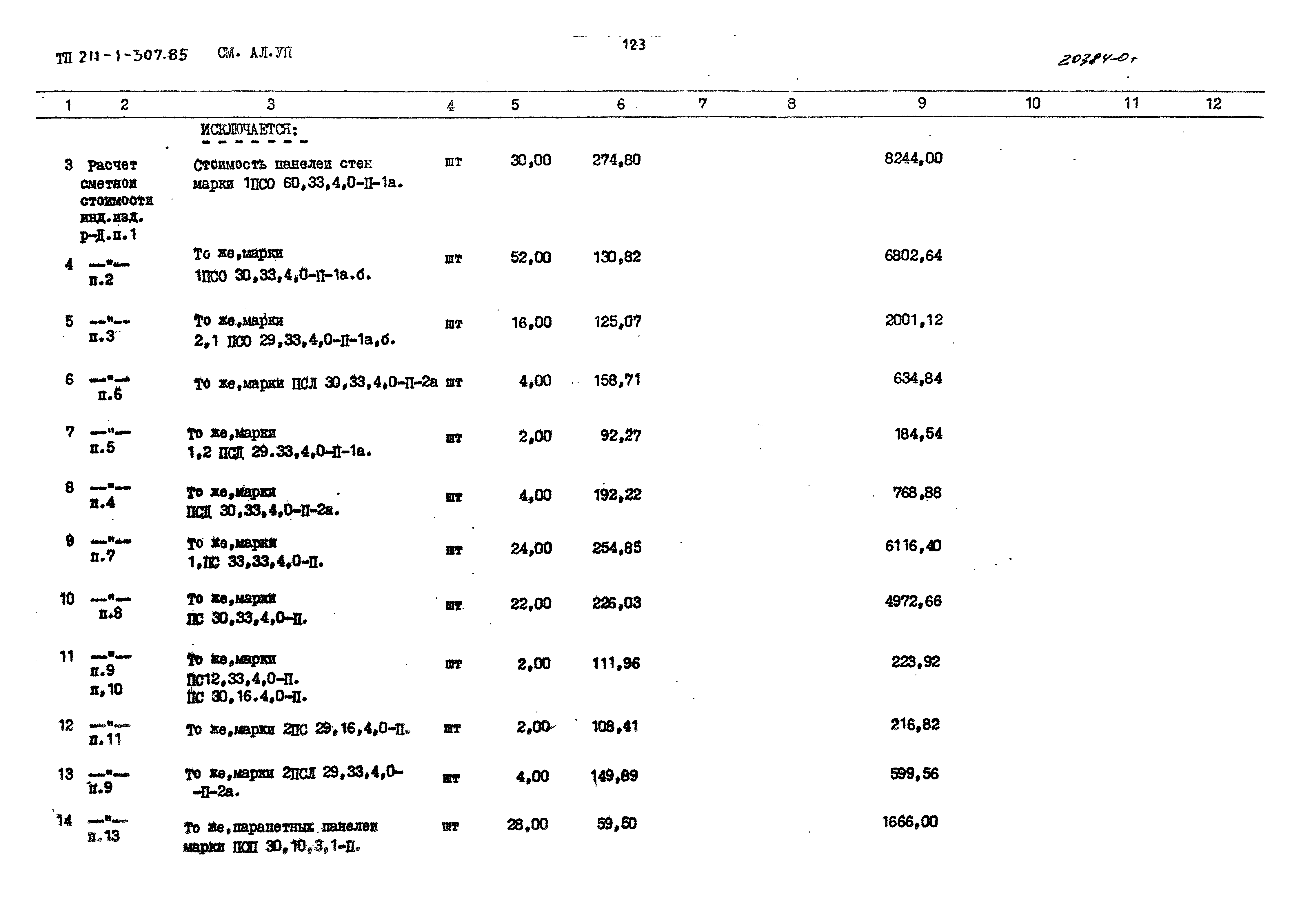 Типовой проект 211-1-307.85