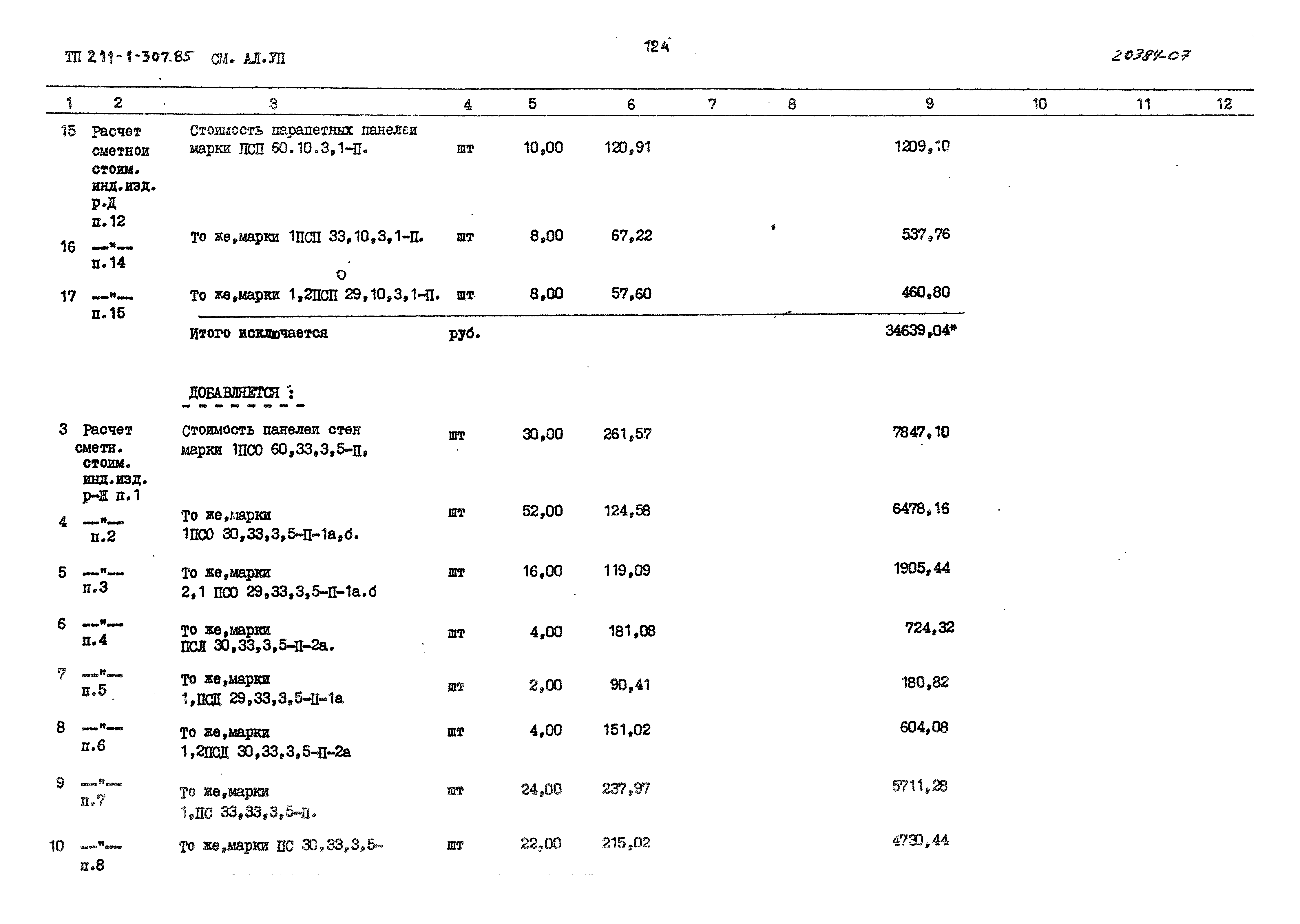 Типовой проект 211-1-307.85