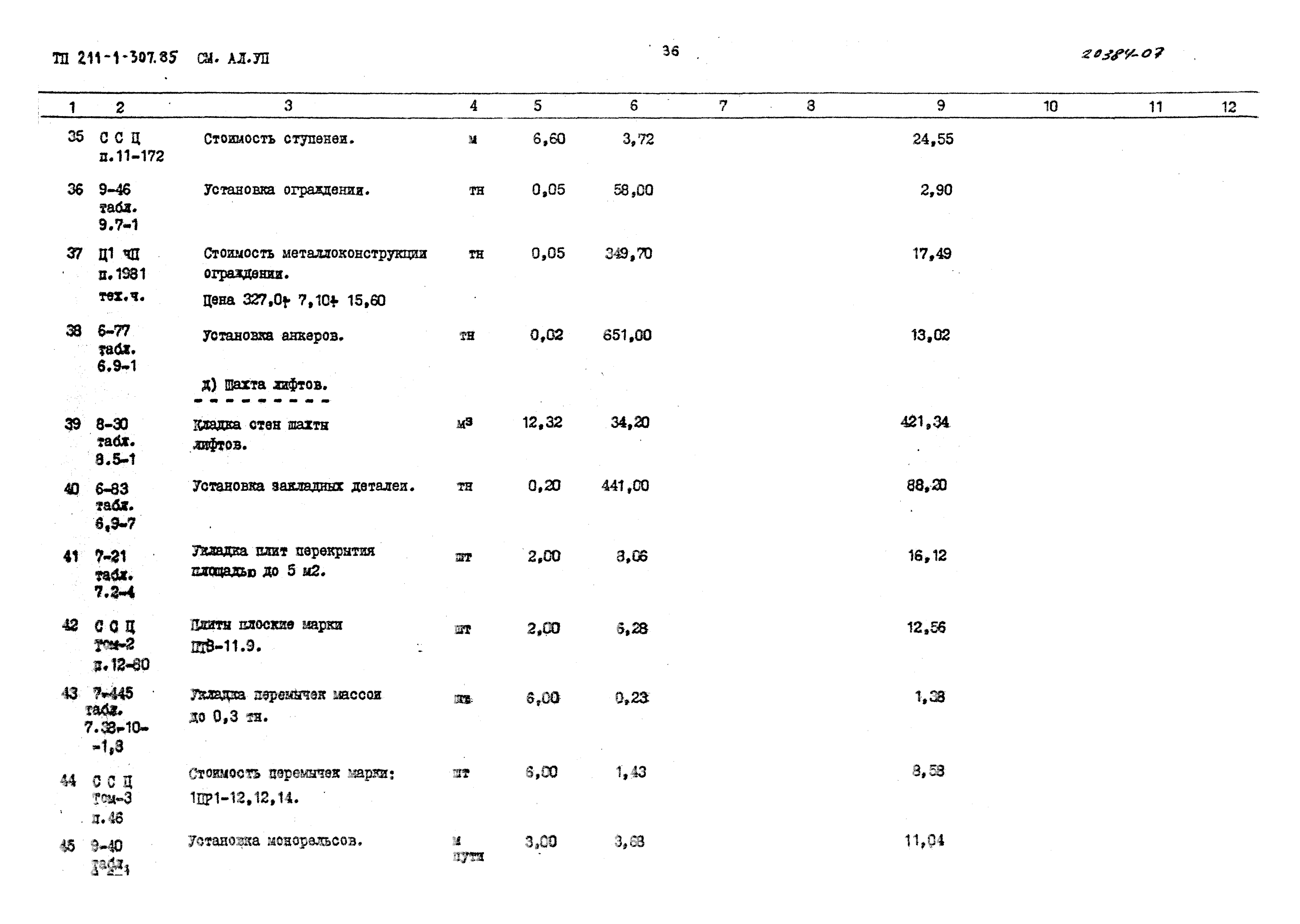 Типовой проект 211-1-307.85