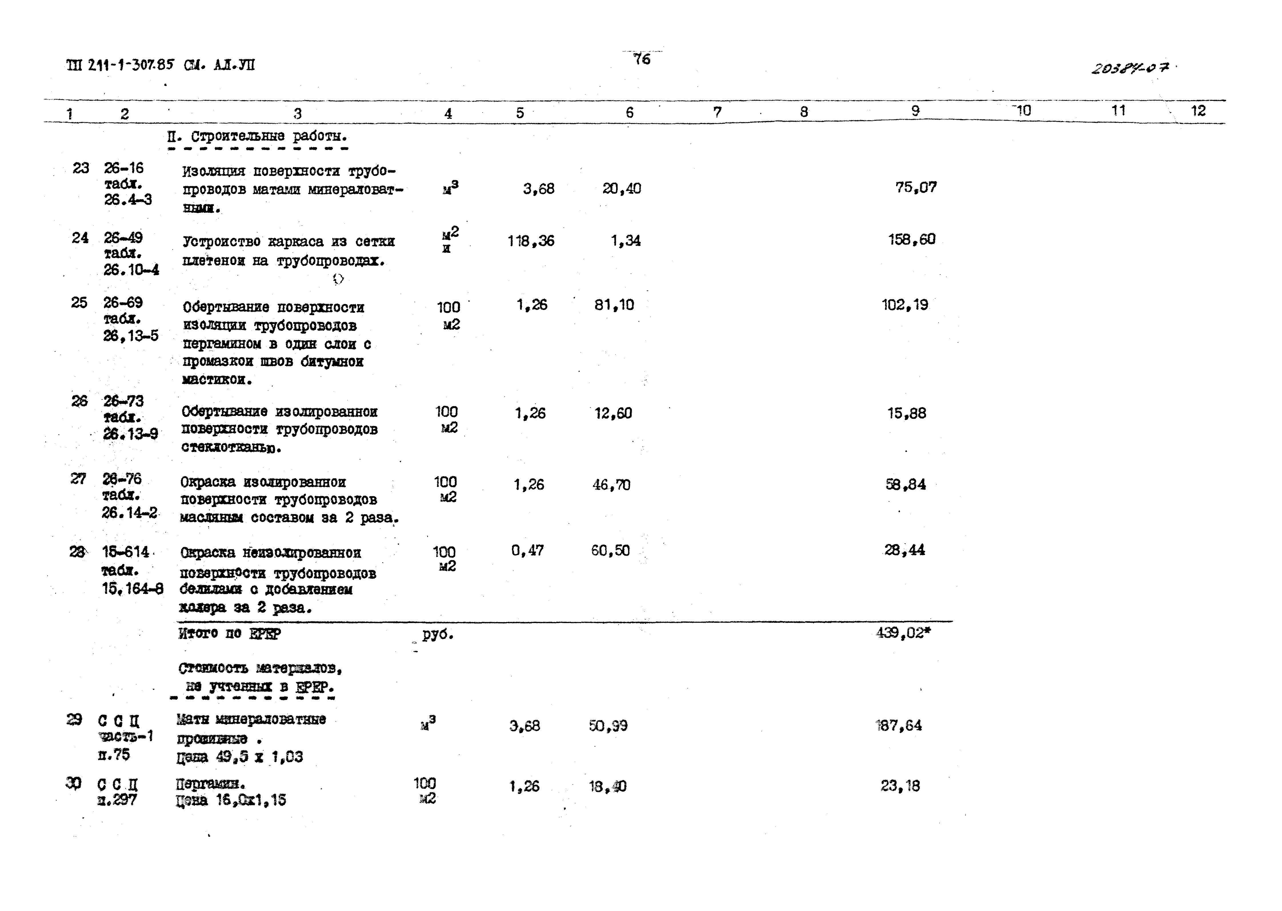 Типовой проект 211-1-307.85