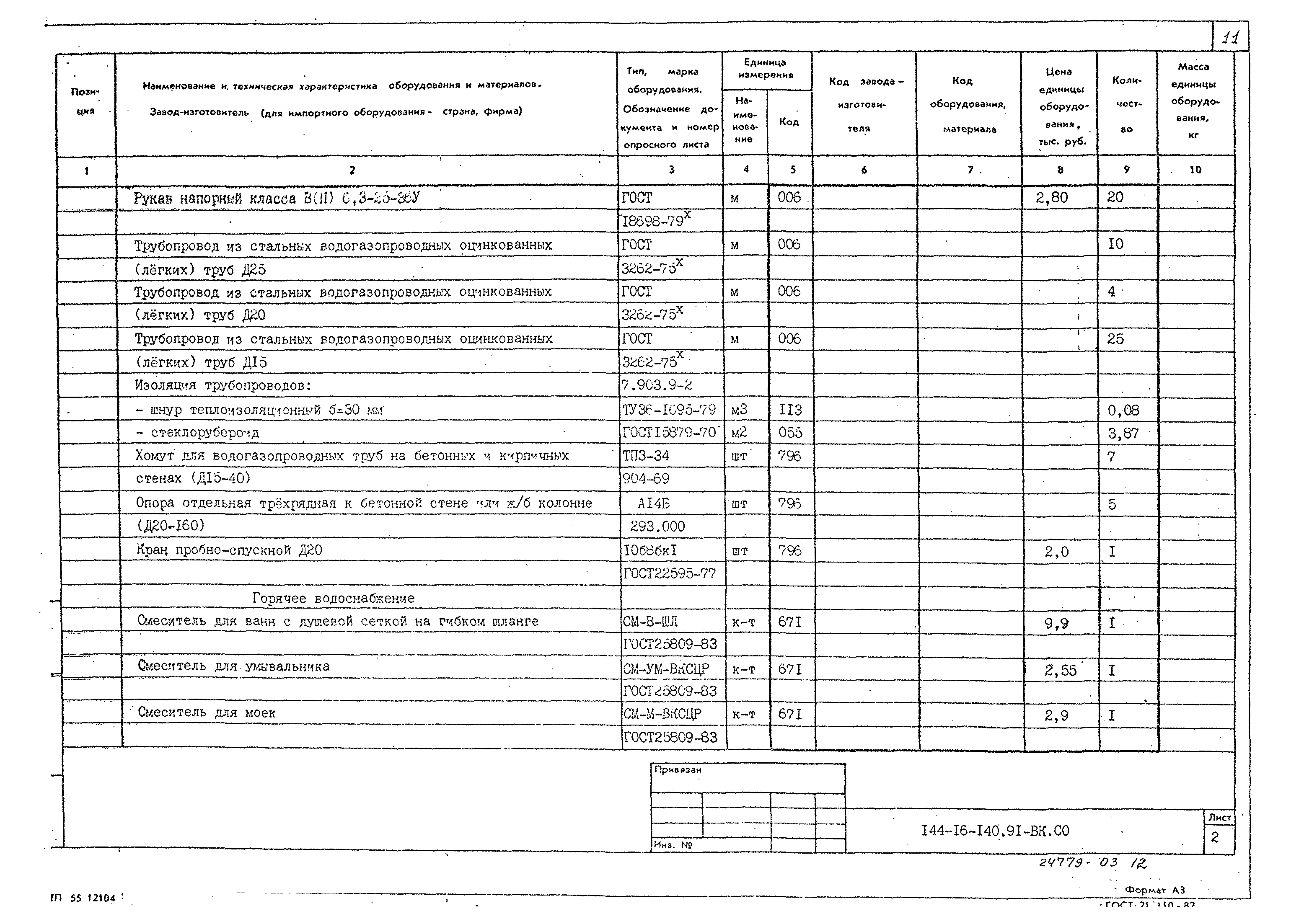 Типовой проект 144-16-140.91