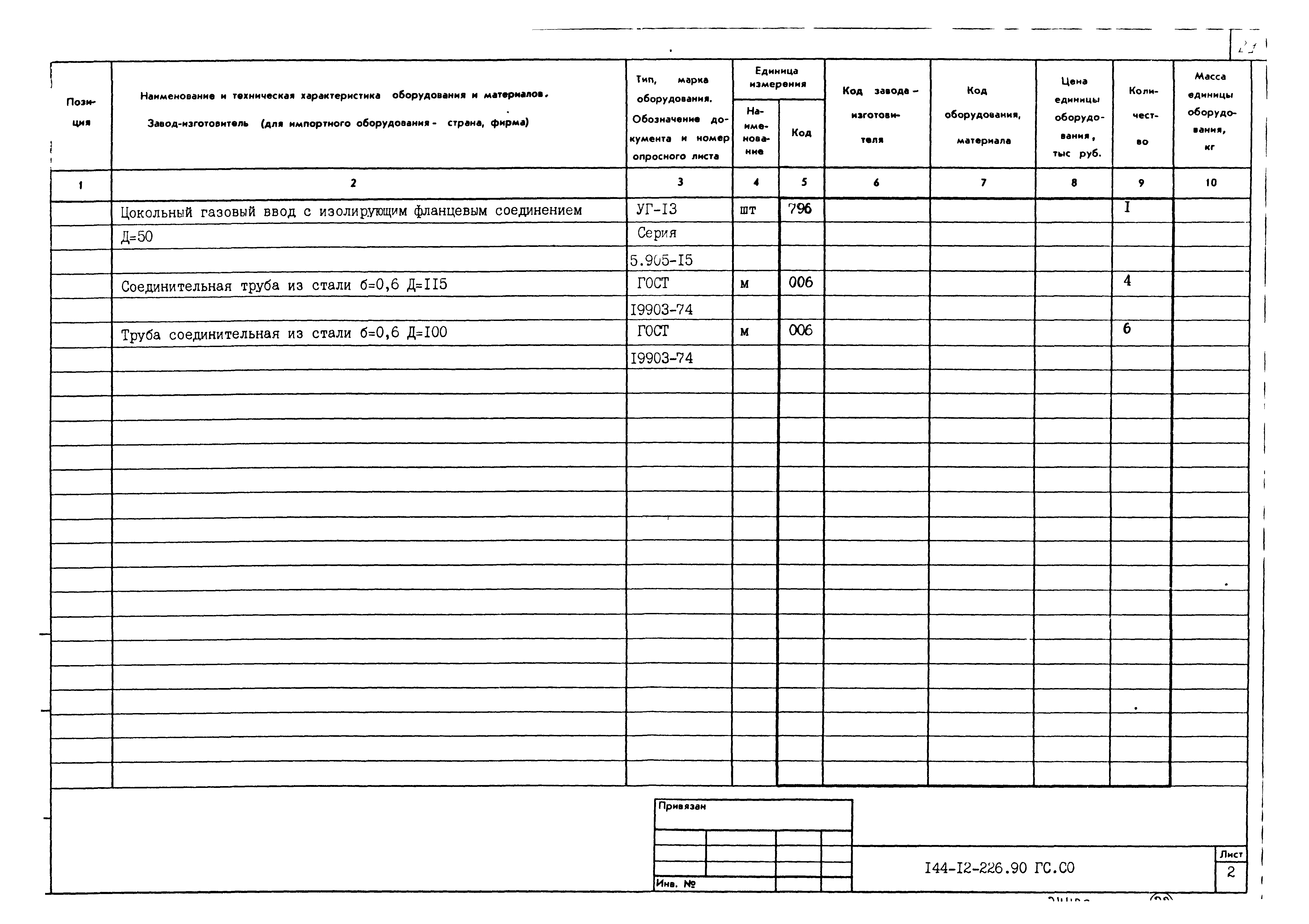 Типовой проект 144-12-226.90